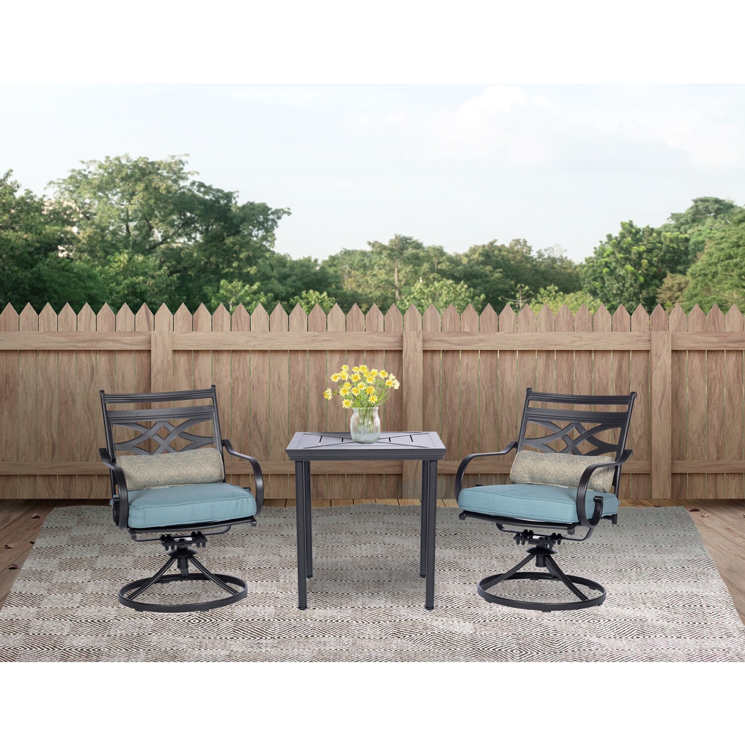 Hanover MCLRDN3PCSW2-TAN Patio-Dining-Sets - View #8
