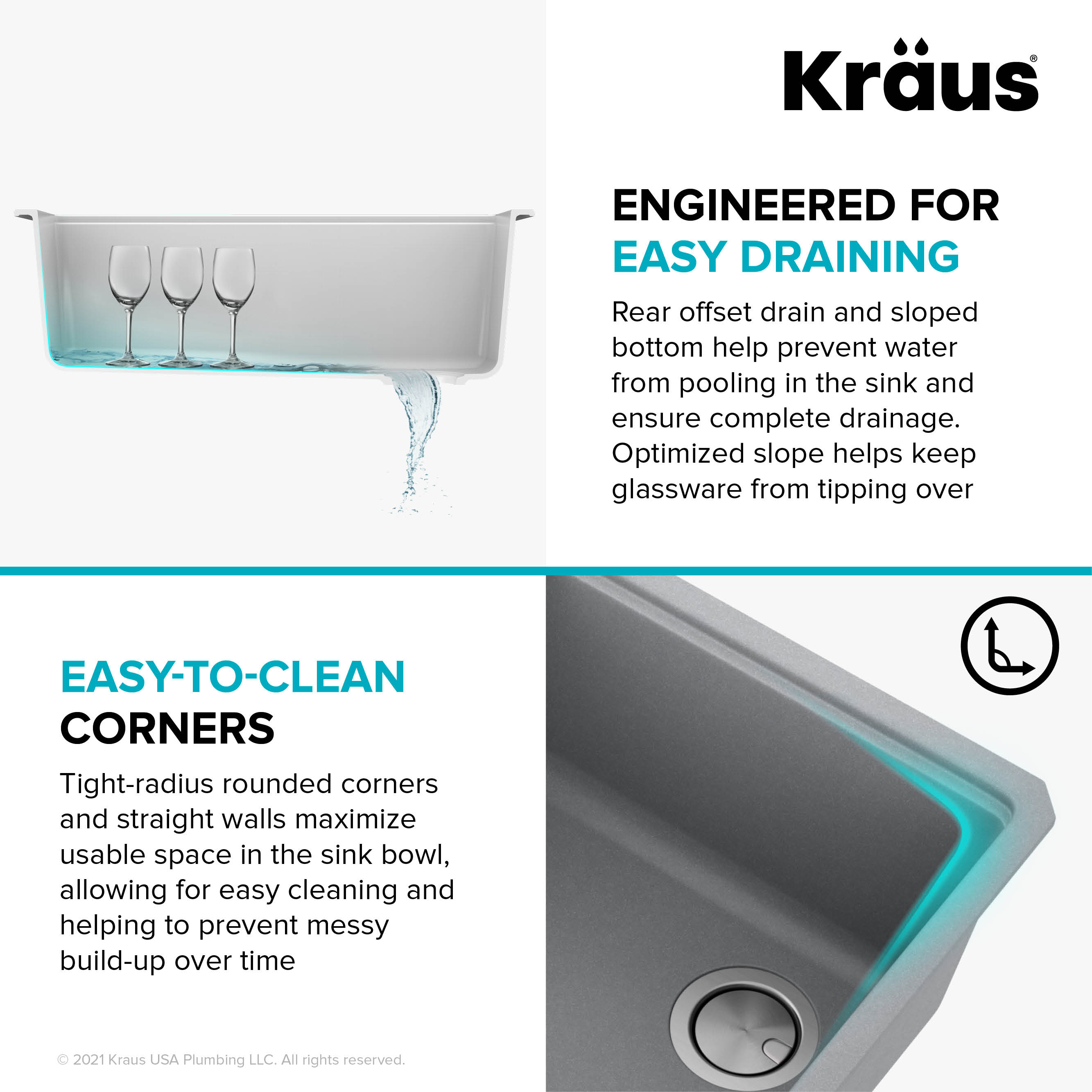 Kraus KGUW2-30MGR Kitchen-Sinks - View #12