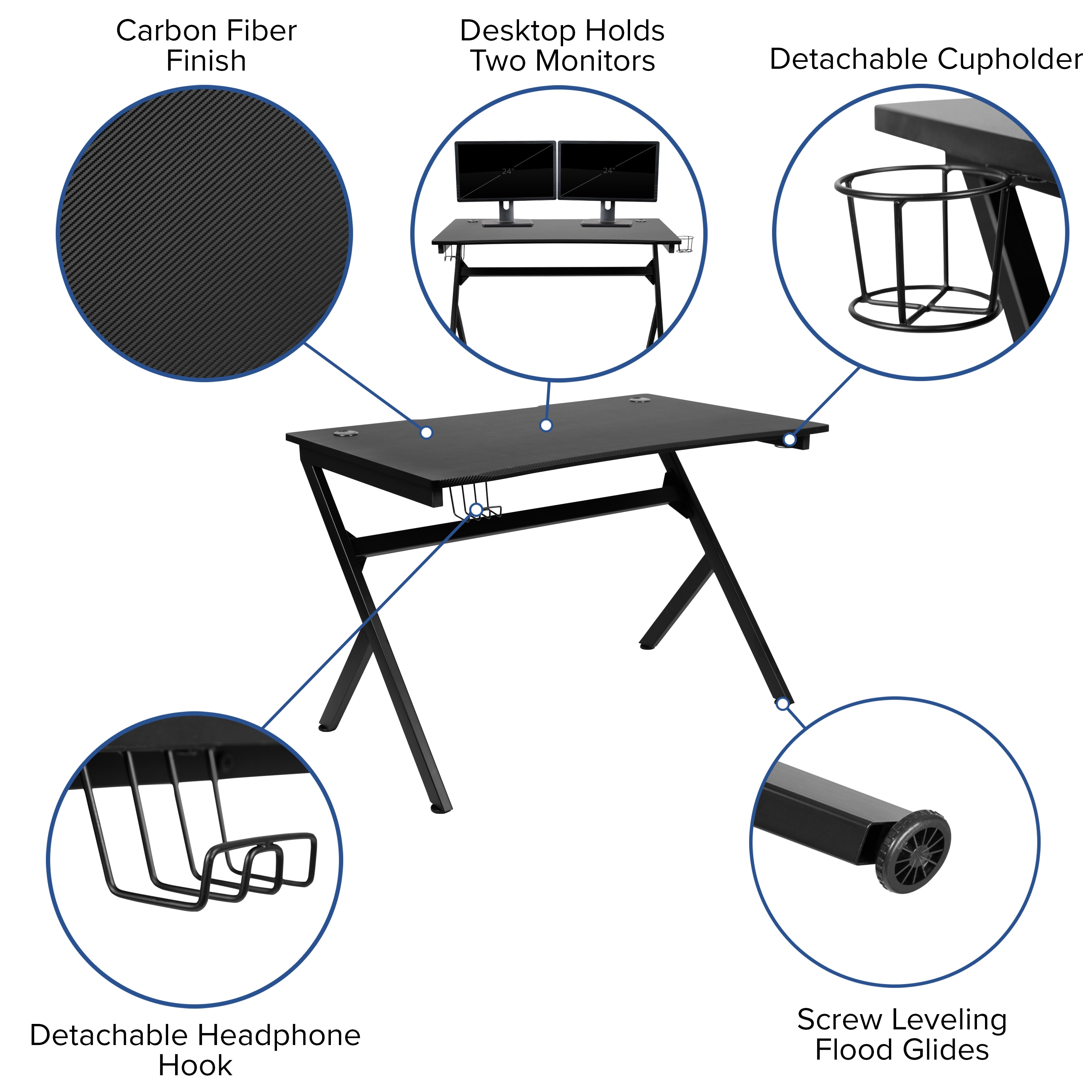Emma + Oliver 889142923091 desks - View #3