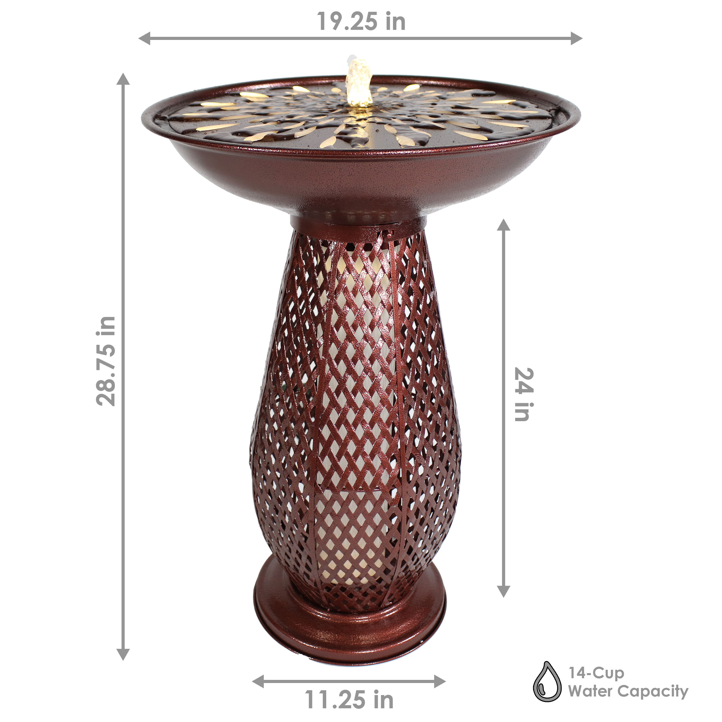 Sunnydaze Decor QZC-328 birdbaths - View #7