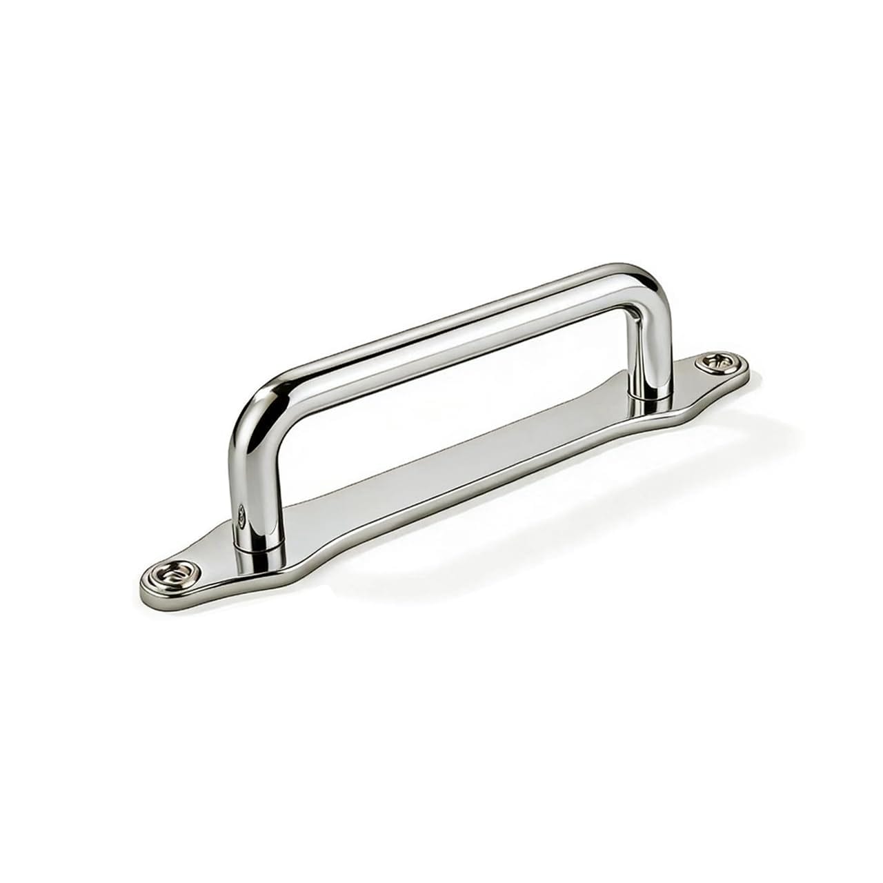 YGCTFX Polished Nickel 3 Inch Hole Center 5 Pack Cabinet Pull With Back Plate Solid Heavy Duty Handles For Drawer Kitchen Bathroom Home Hardware