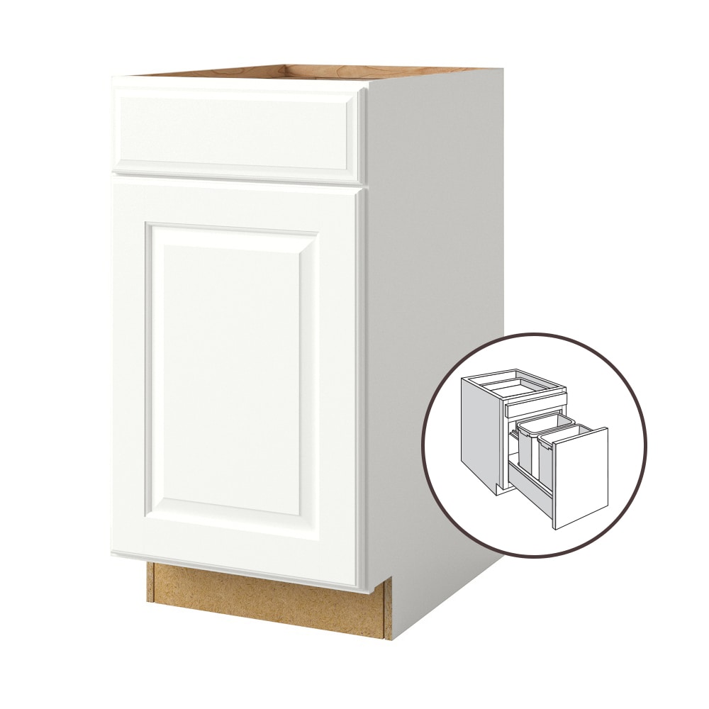 allen + roth Tilson 27-in W x 34.5-in H x 24-in D Linen 1-Drawer Base Fully Assembled Cabinet (Raised Panel Square Style)