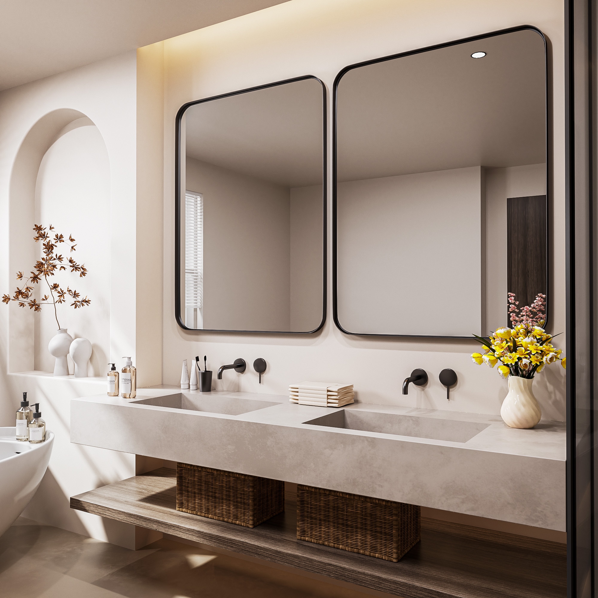 LOVMOR Y-TM4030-B Framed-Bath-Mirrors - View #5