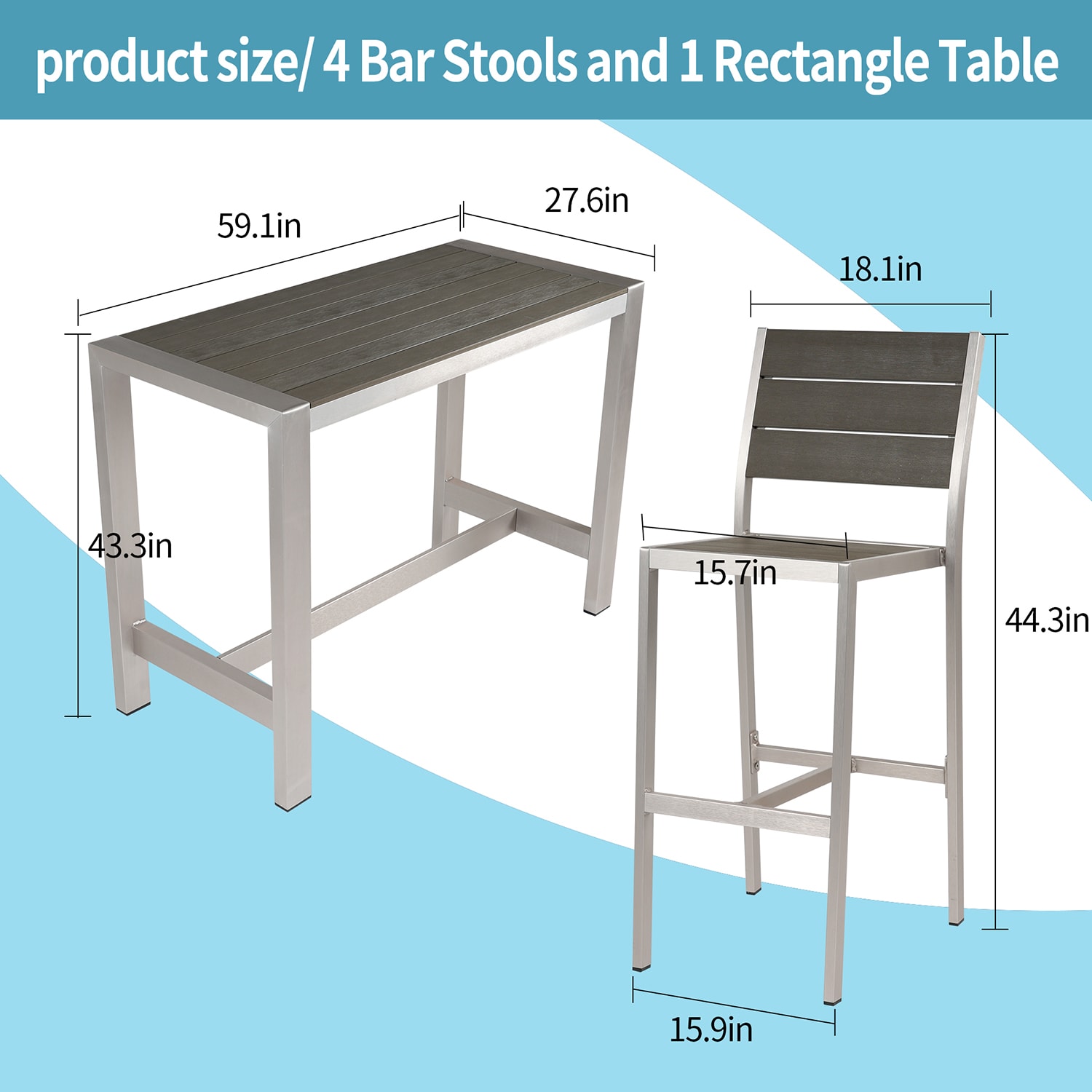 Bybafun YB0600007 Patio-Dining-Sets - View #3