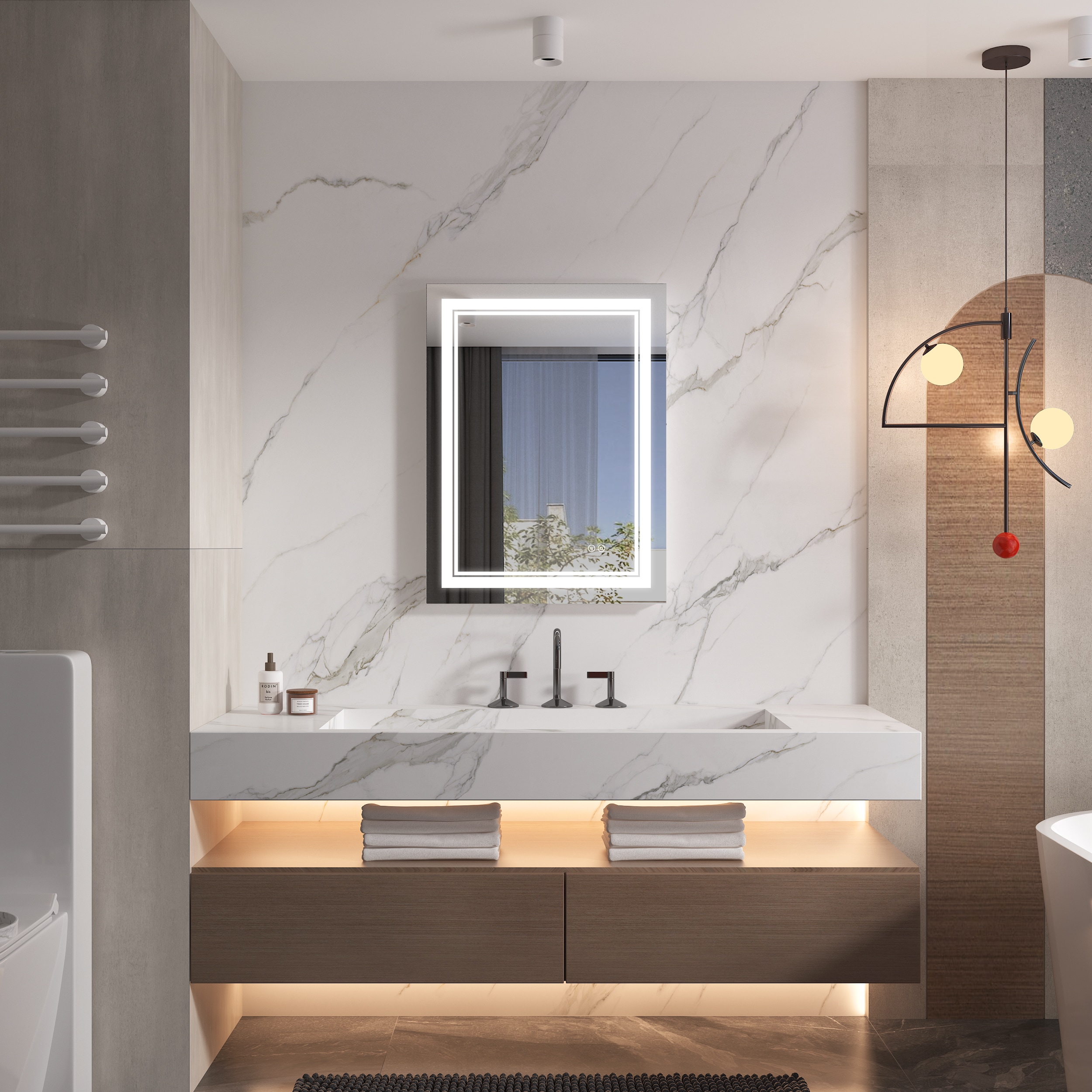 WELLFOR W2MRL2432 Framed-Bath-Mirrors - View #11