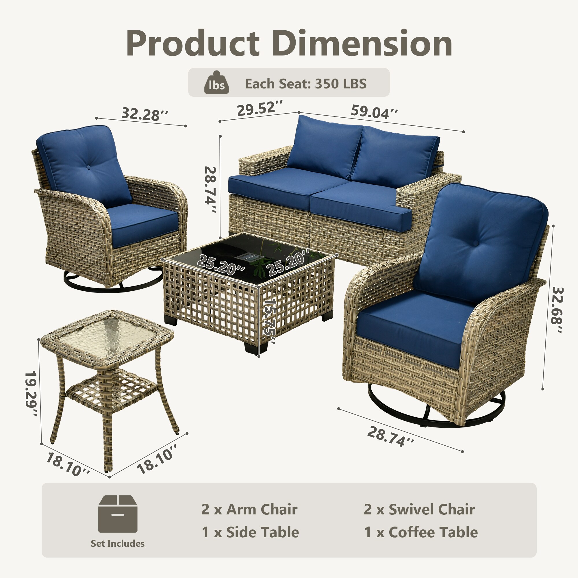Caodoc L5-YZTBS700-1 Patio-Sofas-Daybeds - View #9