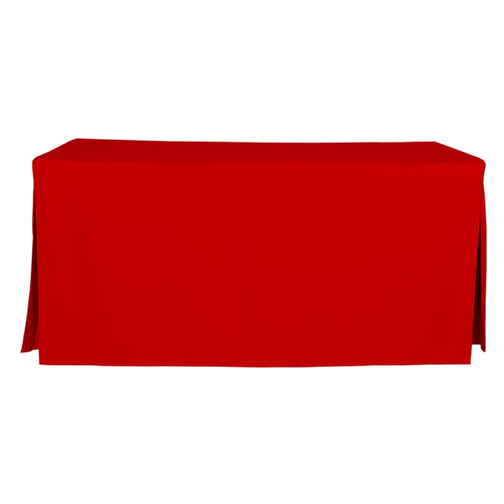 WestPoint Home 028828403414 Tablevogue Table Cover Collection Fitted Indoor/Outdoor Red Table Cover for 6-ft rectangle