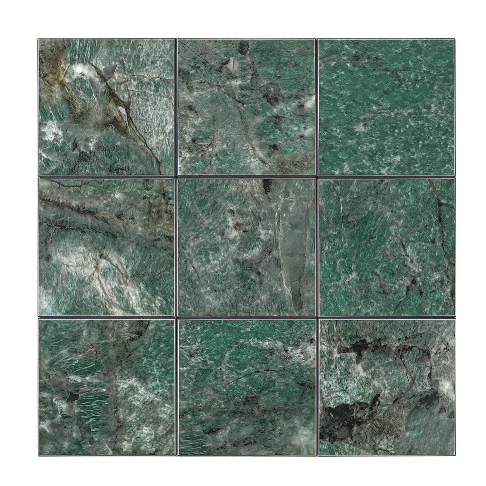 Lukvuzo  Forest Green Marble Peel and Stick Backsplash Tile Matte Self Adhesive Wall Tile for Kitchen Bathroom Water Resistant Easy to Cut 6