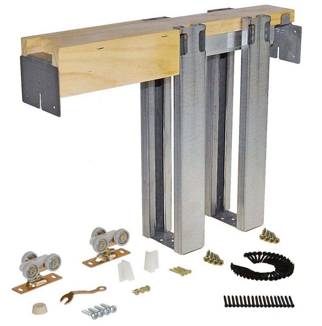Johnson Hardware  1500 Series Commercial Grade Pocket Door Frame for 2x4 Stud Wall (36 Inch x 84 Inch)
