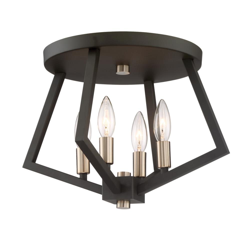 ARTCRAFT AC10683BZ Breezy Point 4-Light Oil-Rubbed Bronze Flush Mount Light