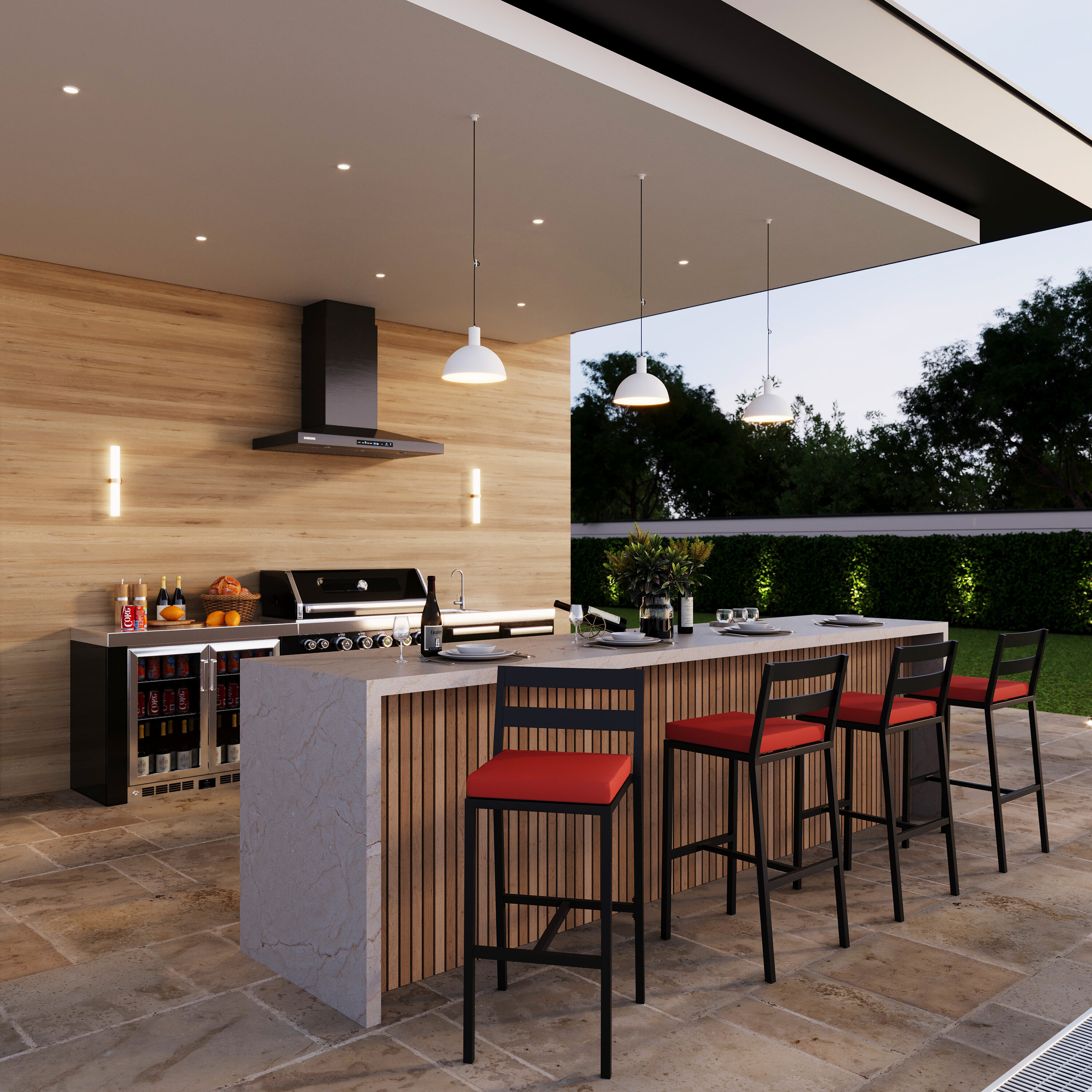 Leisuremod Cherry 31.5-in H Bar height Metal Bar Stool in the Patio ...