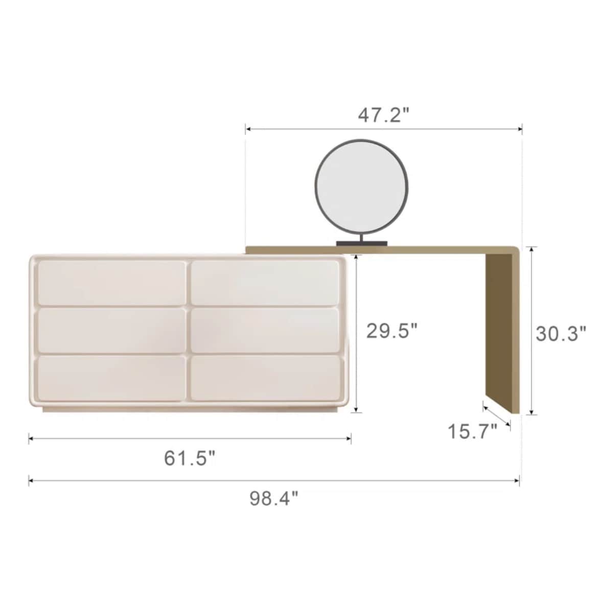 Oizaye DB-ORX-MVSET-7302 dressers - View #5