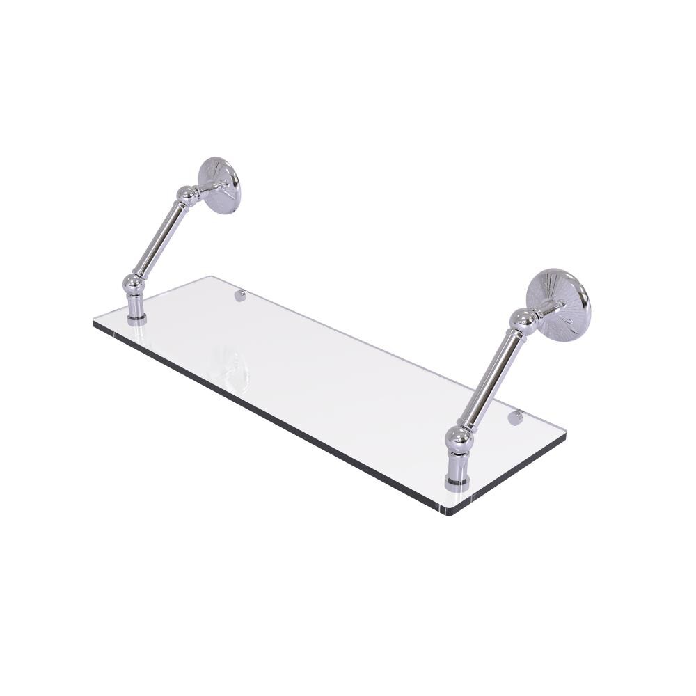Allied Brass PMC-1-24-PC Prestige Monte Carlo Polished Chrome 1-Tier Wall Mount Bathroom Shelf (24-in X 8-in)
