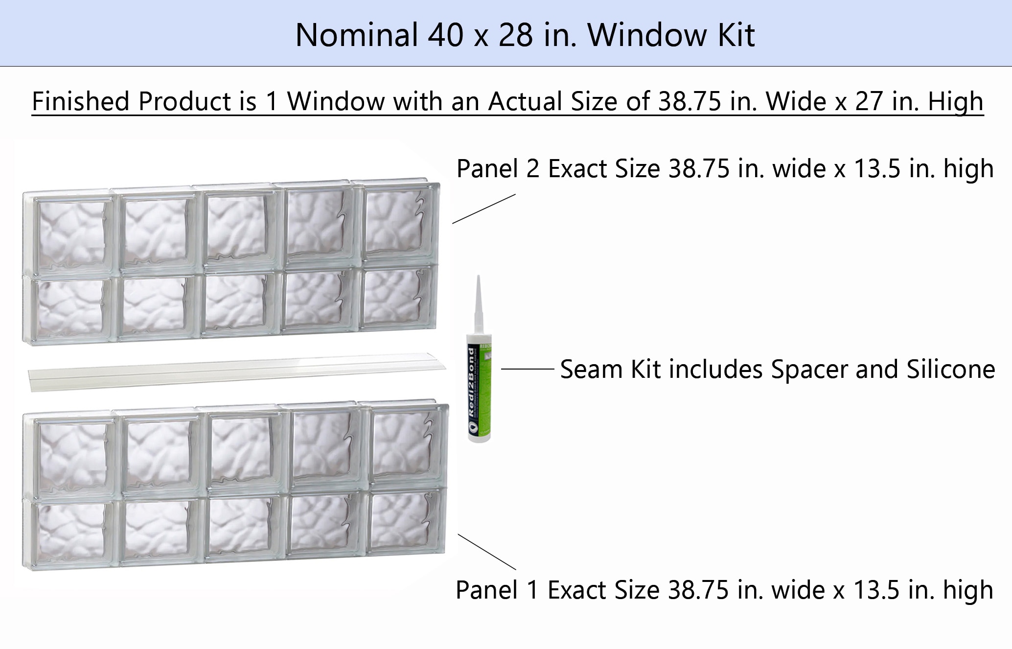 REDI2SET S4028DC Glass-Block-Windows - View #2