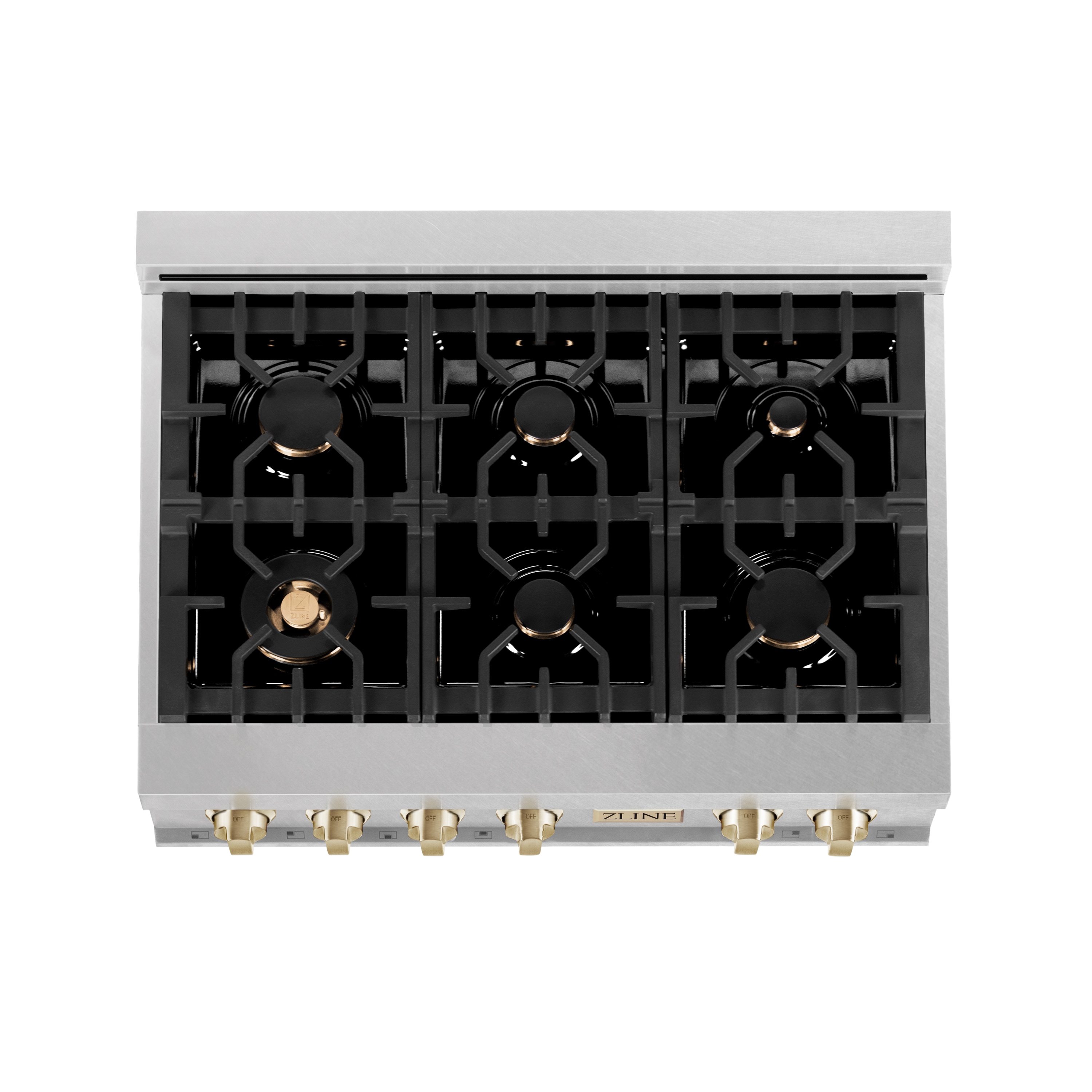 ZLINE KITCHEN & BATH Autograph Edition 36-in 6 Burners Stainless Steel Gas  Cooktop