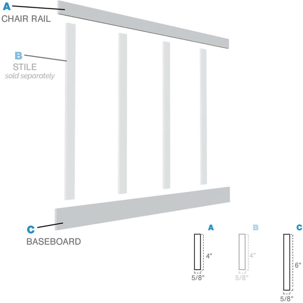 Ekena Millwork WPKP0604X96BBCS Wall-Panels - View #2