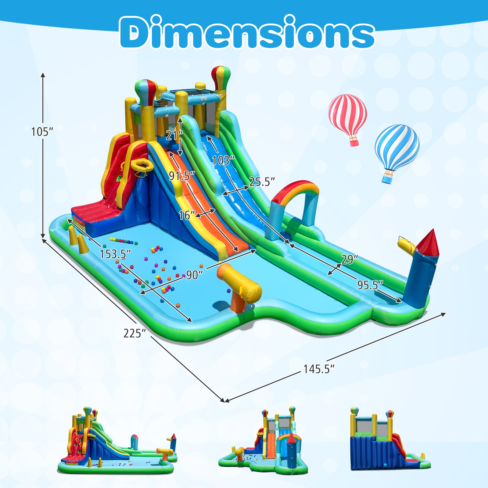 Costway CSHY007055 Bounce-Houses - View #9