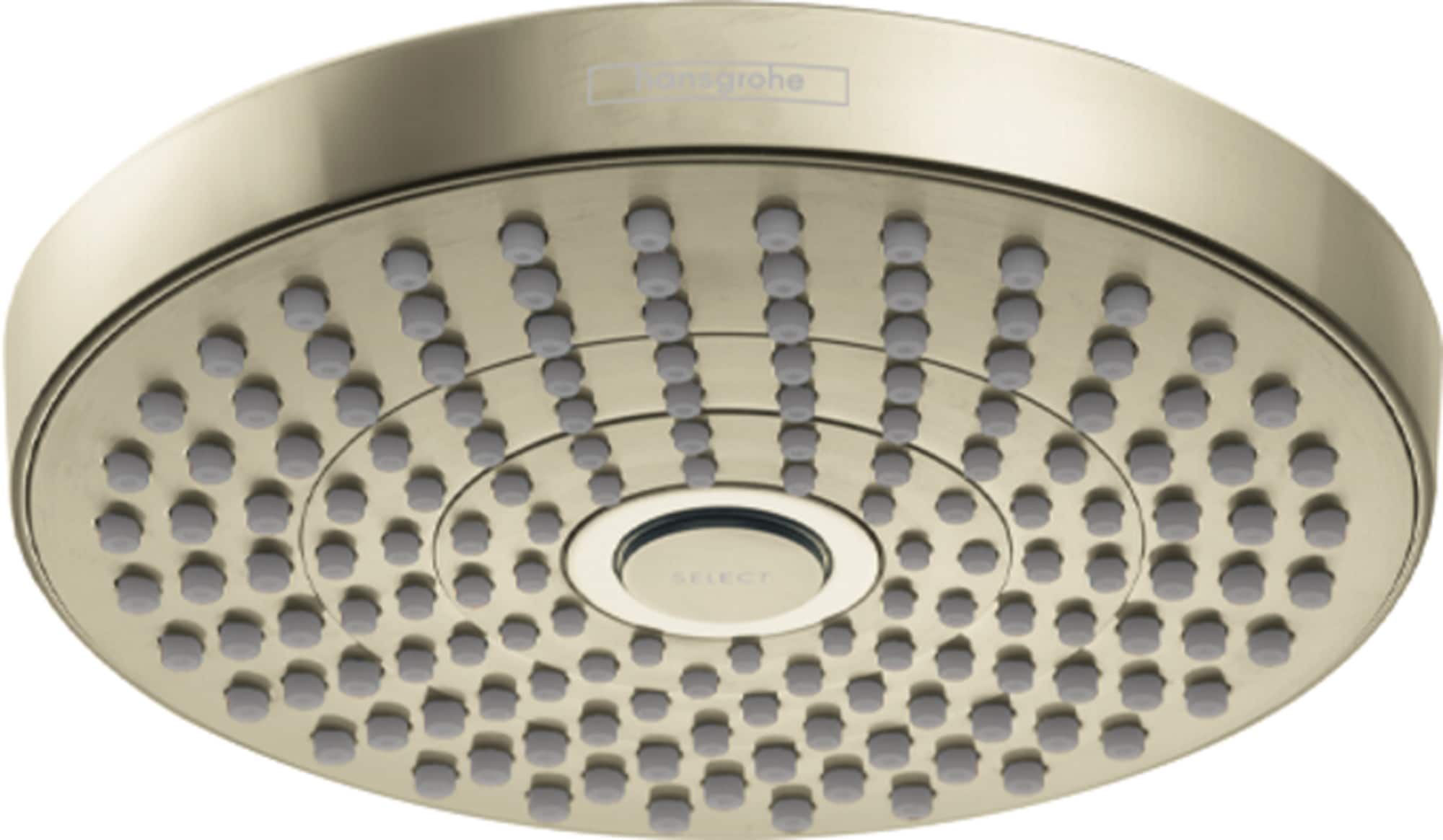 Hansgrohe 04388830 Croma Select S Polished Nickel  Sold separately Multi-function 7.38-Inches Round Shower Faucet