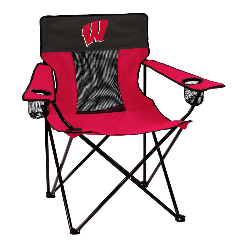 Team Color NCAA Logo Brands Wisconsin Badgers Quad Chair 