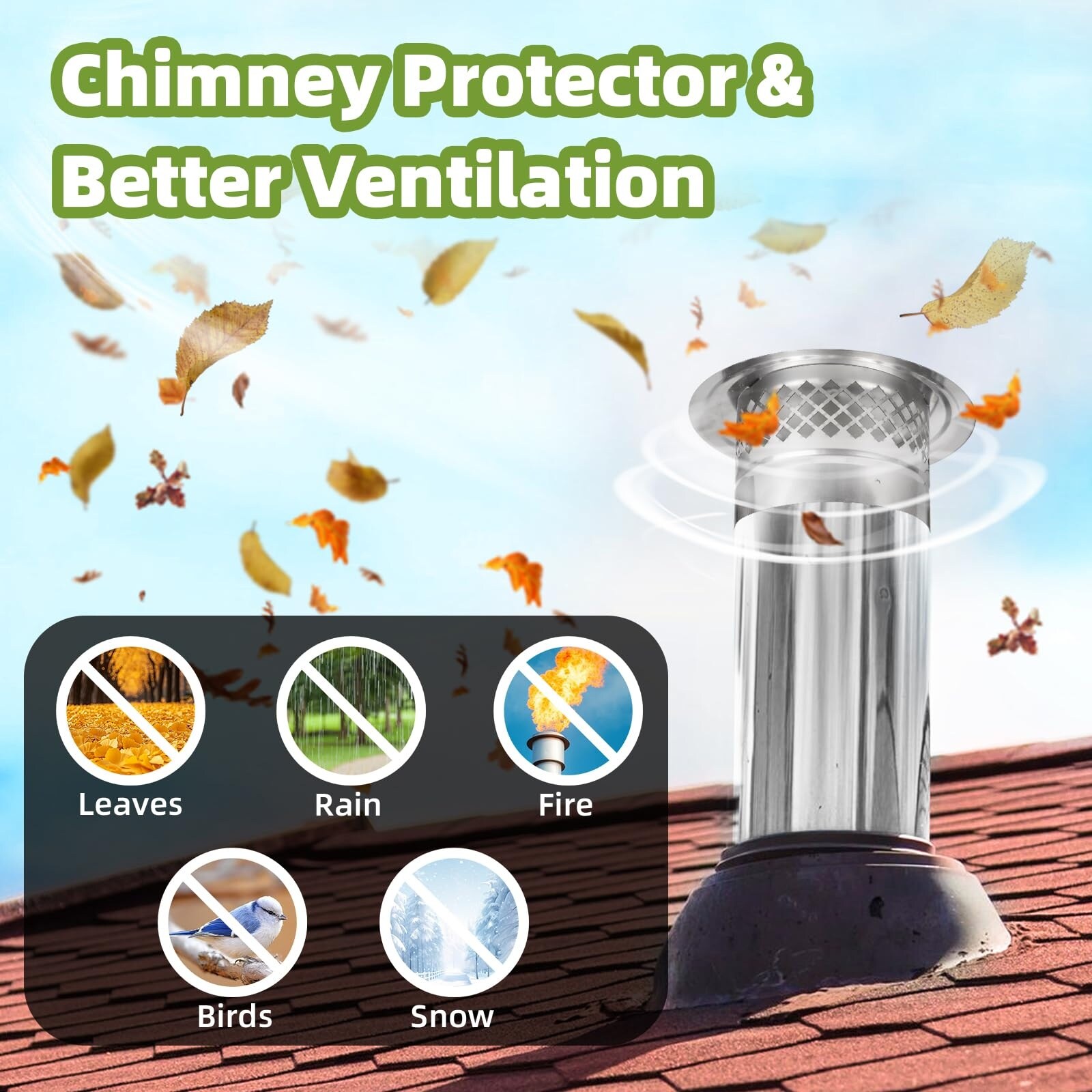 Misopily B05MS12080 Chimney-Cap - View #3