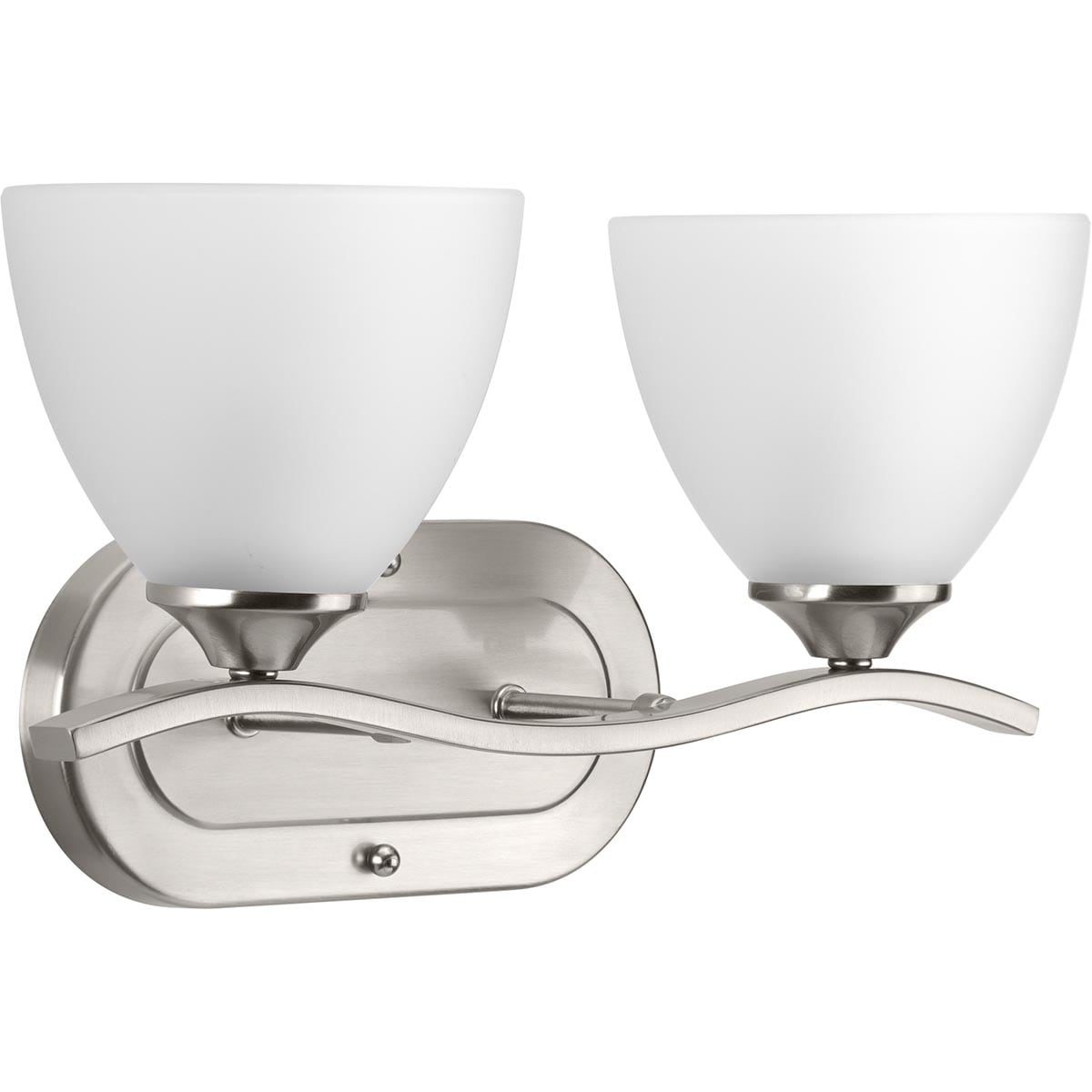 Progress Lighting P300096-009 Laird 14.75-in 2 -Light Brushed Nickel Transitional Vanity light