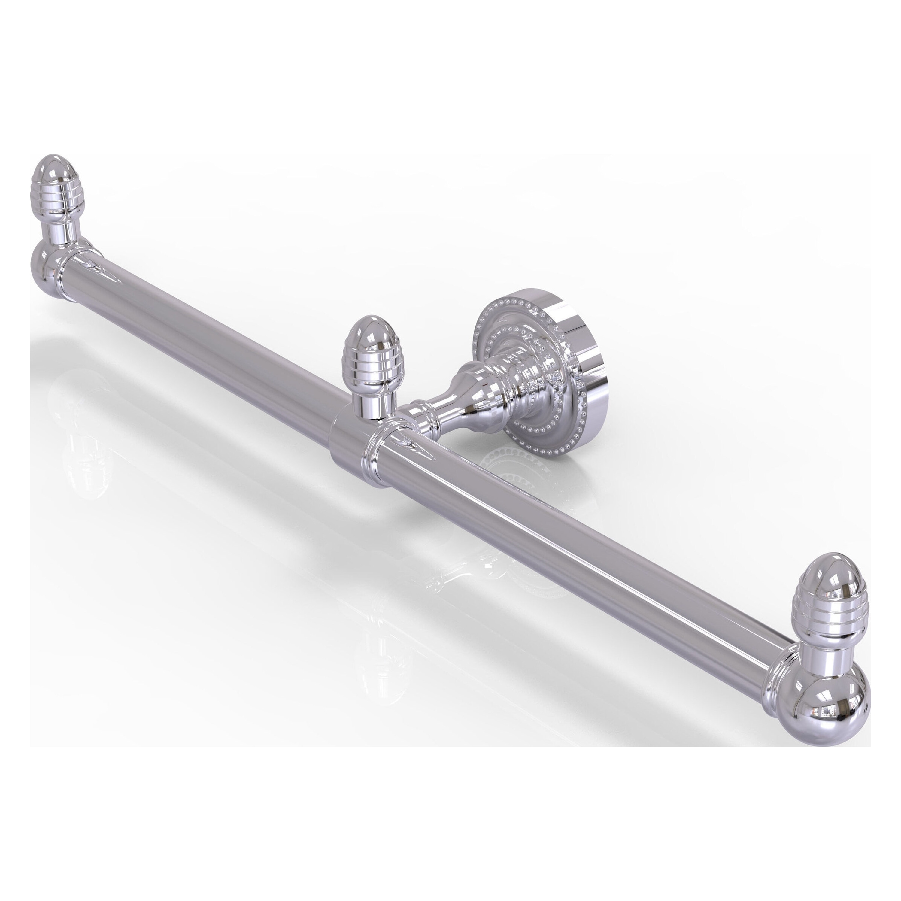 Allied Brass BPDT-HTB-2-PC Dottingham 15-in double Polished Chrome Wall mount Double Towel Bar