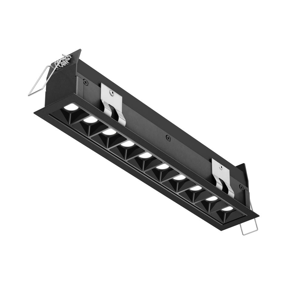 DALS Lighting MSL10-3K-BK Micro spot Black 1700-Lumen Bright White Rectangular Dimmable Canless Recessed Downlight