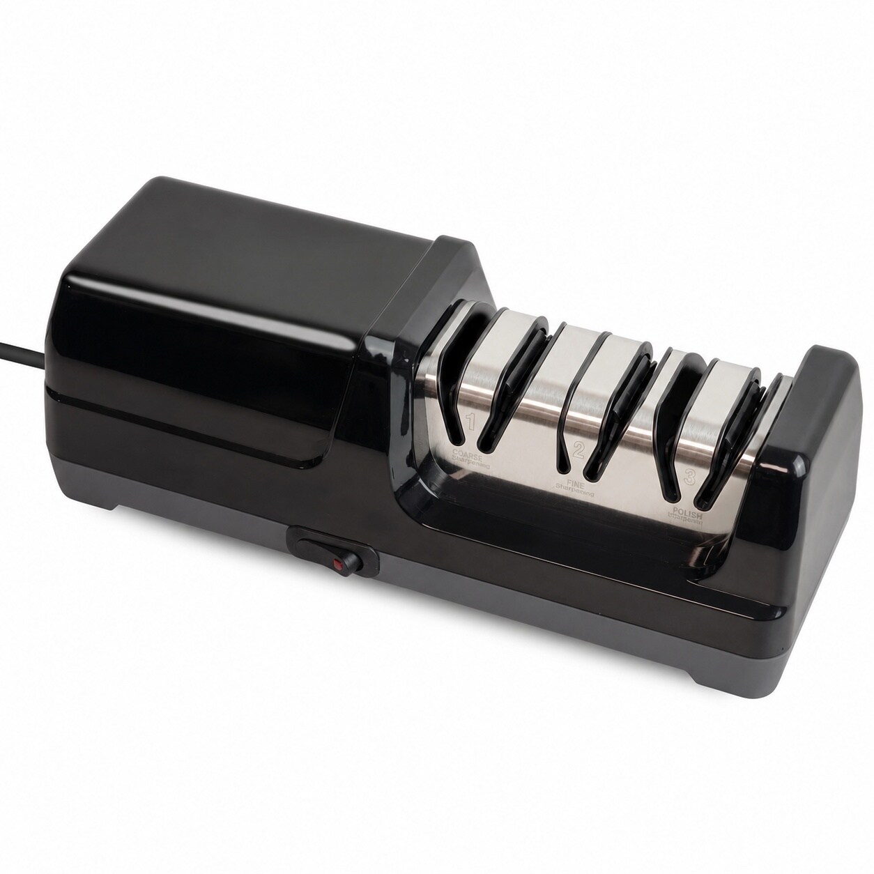 Aoibox  3 Stage 20 Degree 100 Diamond Electric Knife Sharpener for Fast Restoration and Polishing of Chef Knives