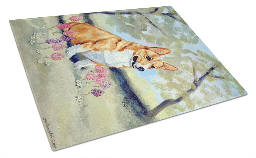 Caroline's Treasures 7054LCB 11.25-in L x 15.75-in W Glass Cutting Board