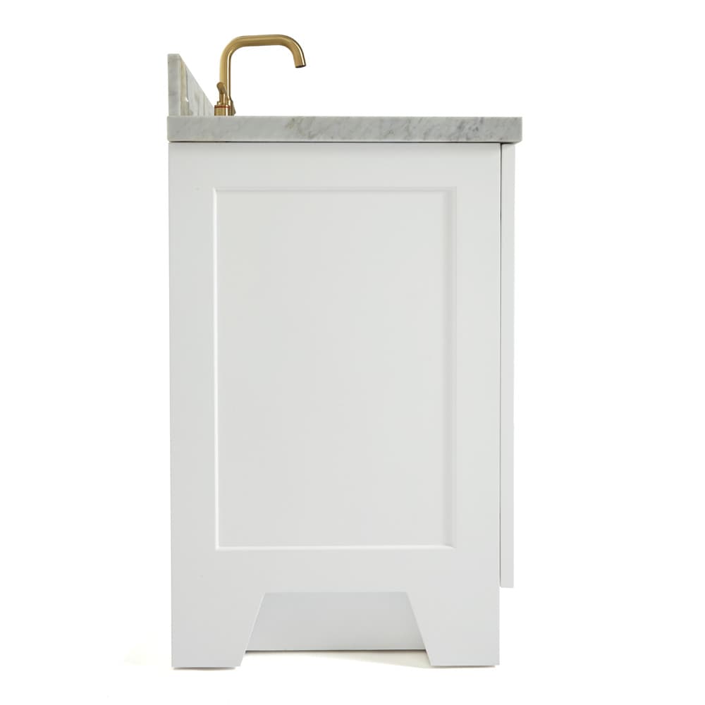 Taylor 37" White Marble Top Single Sink Vanity