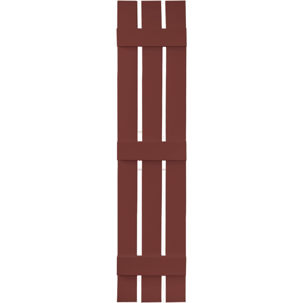 Vantage V5371259027 11.875-in W x 58.75-in H Cambridge Red Board and batten Spaced Exterior Shutters ( 1 -Pack )