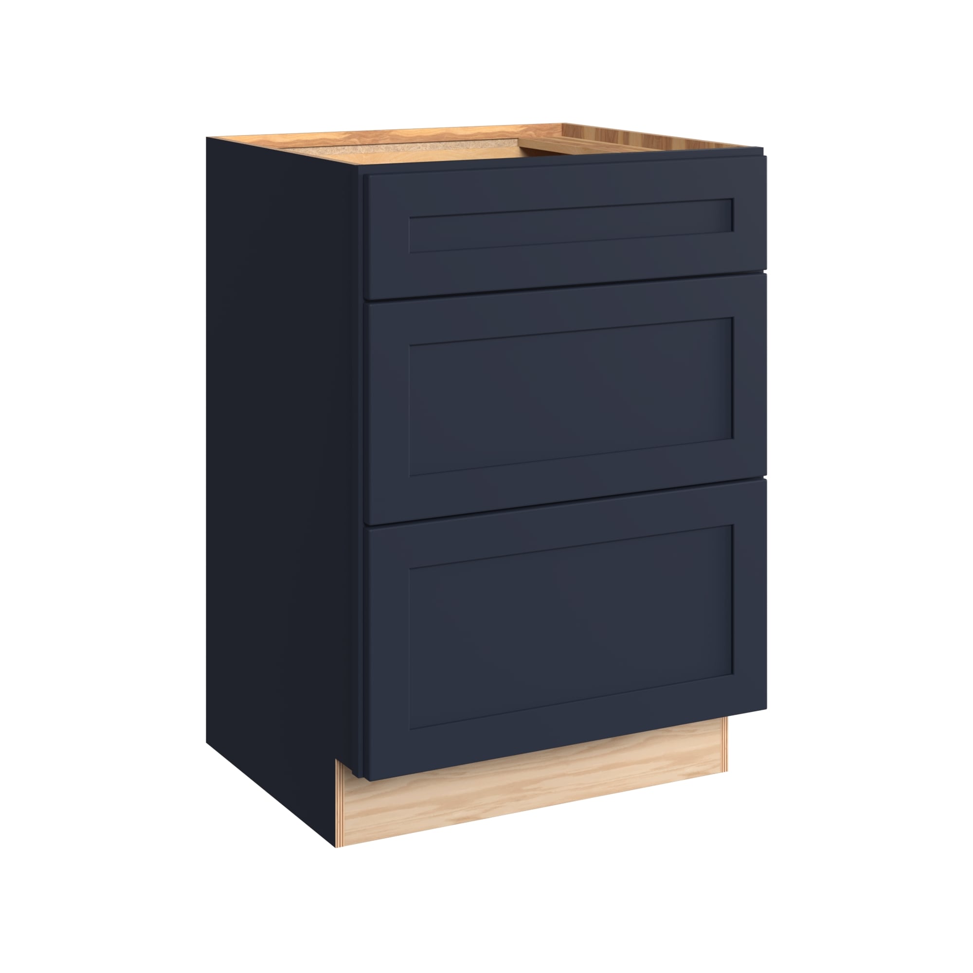 KraftMaid Momentum VBD242134.3G77 Deveron 24-in Midnight Bathroom Vanity Base Cabinet without Top