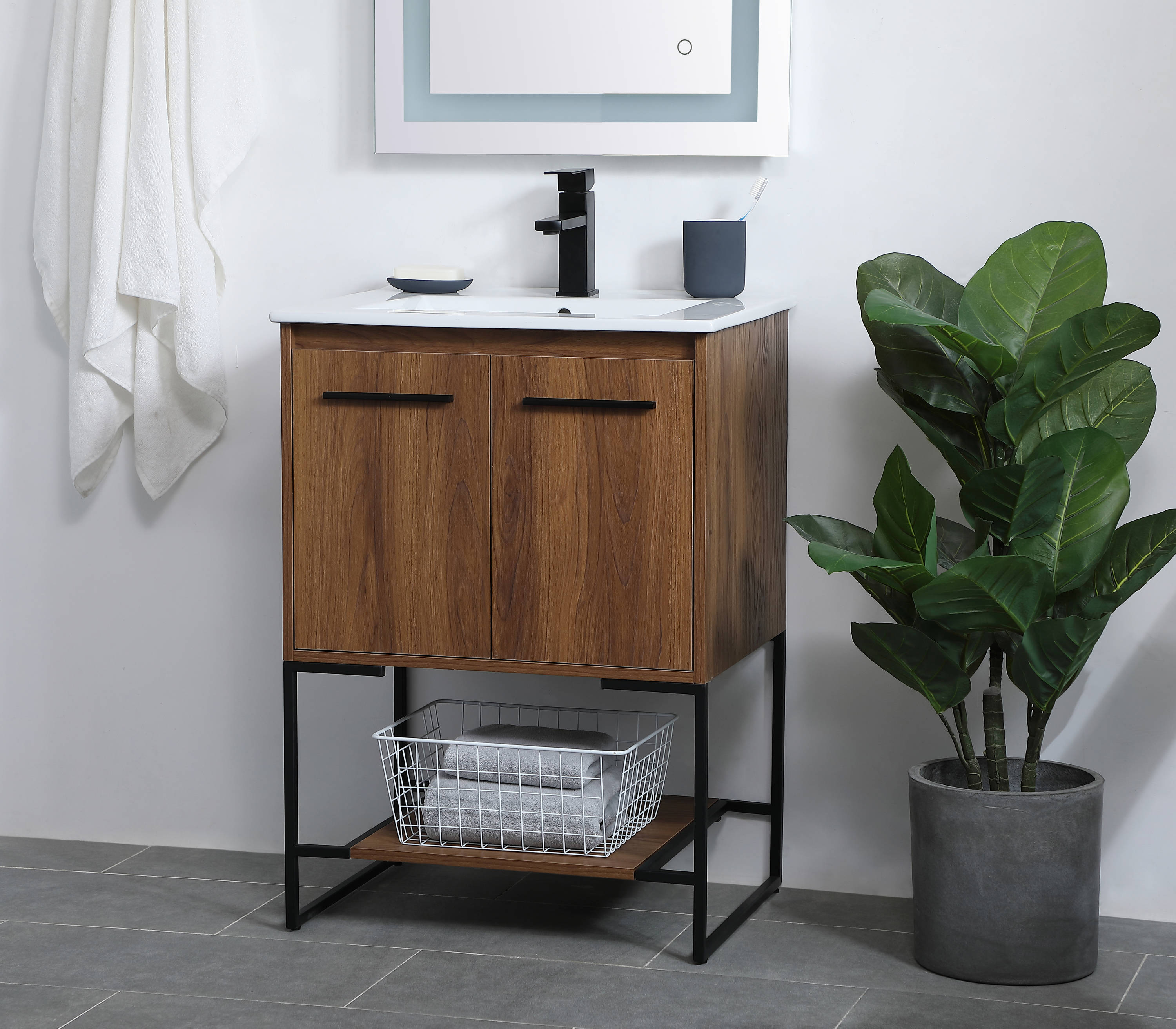 Elegant Decor HF126072WB Bath-Vanity-Combo - View #3