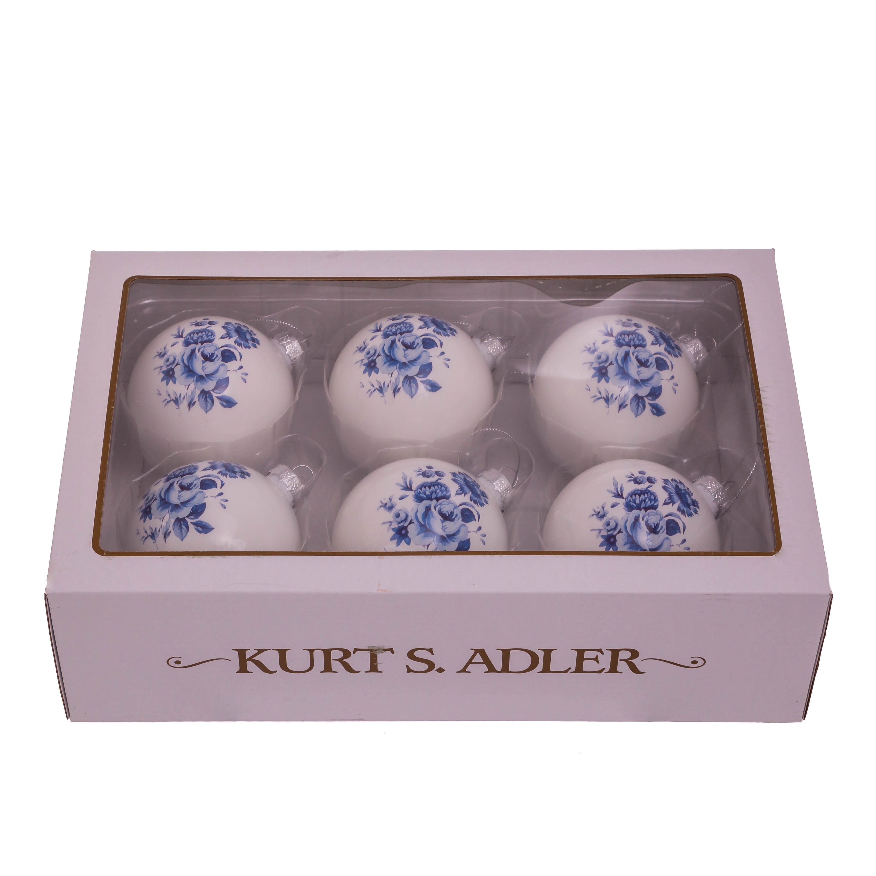 Blue Kurt S Adler GG0966 Ornament Set White
