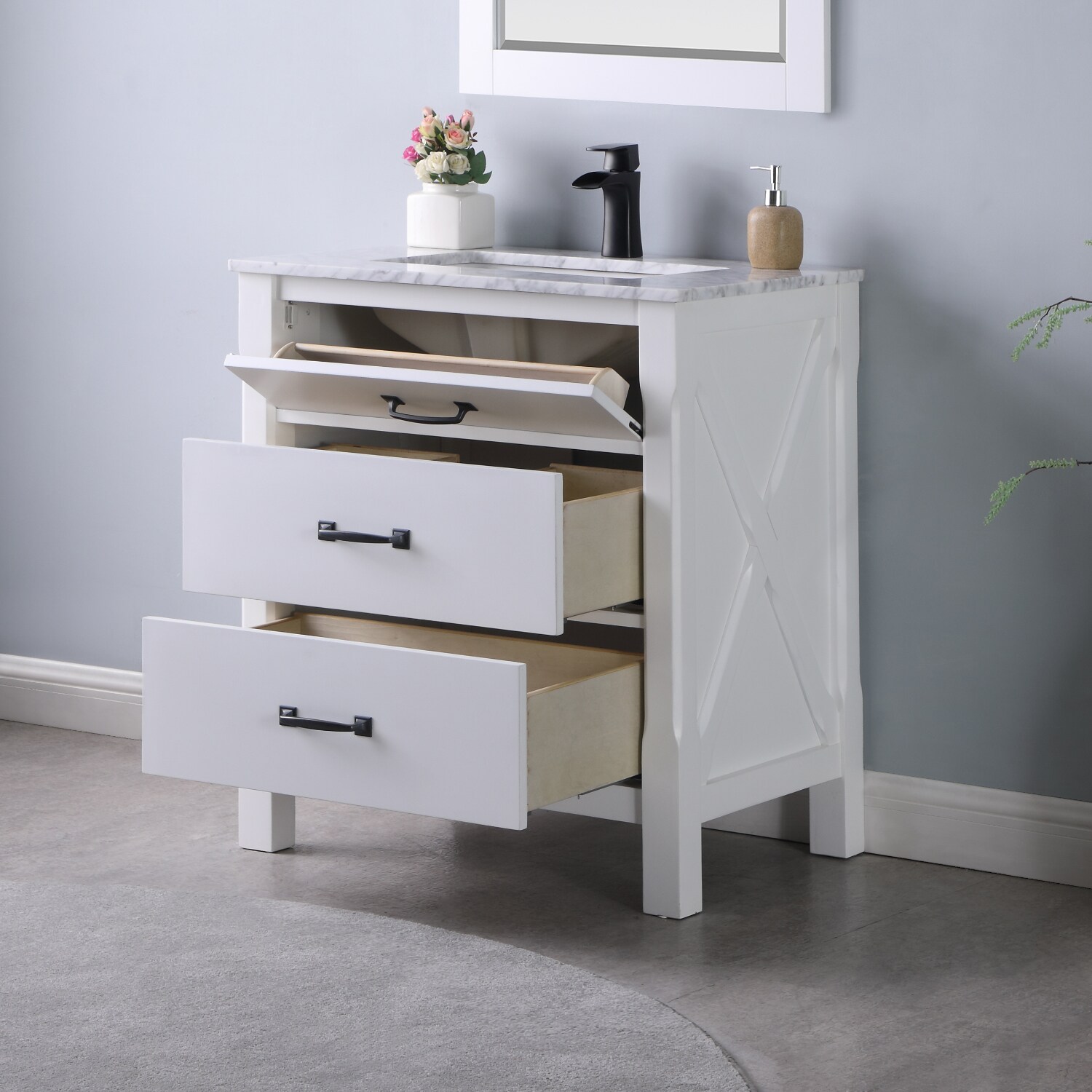 Altair 535030-WH-CA Bath-Vanity-Combo - View #2