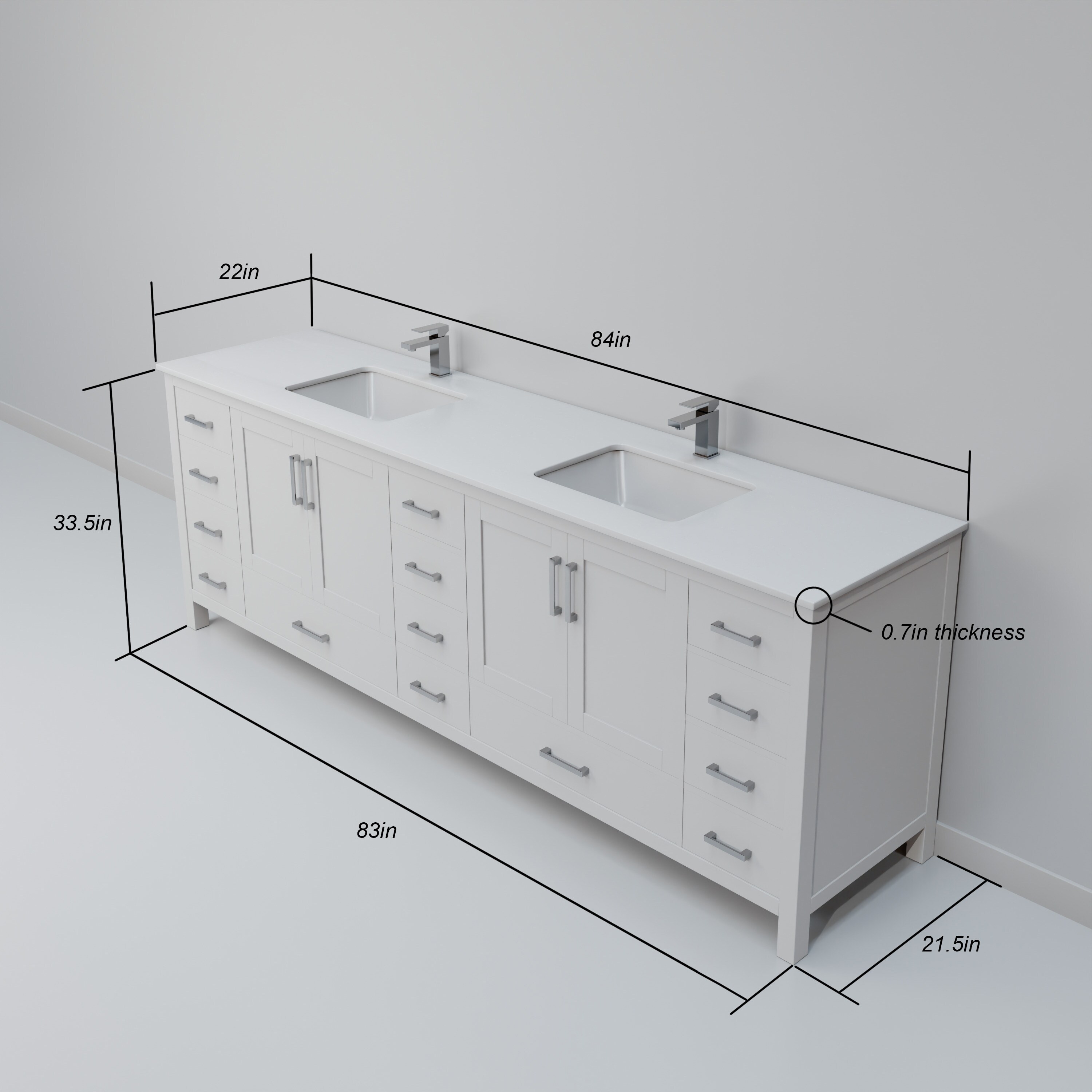 Lexora LVJ84DA310 Bath-Vanity-Combo - View #8