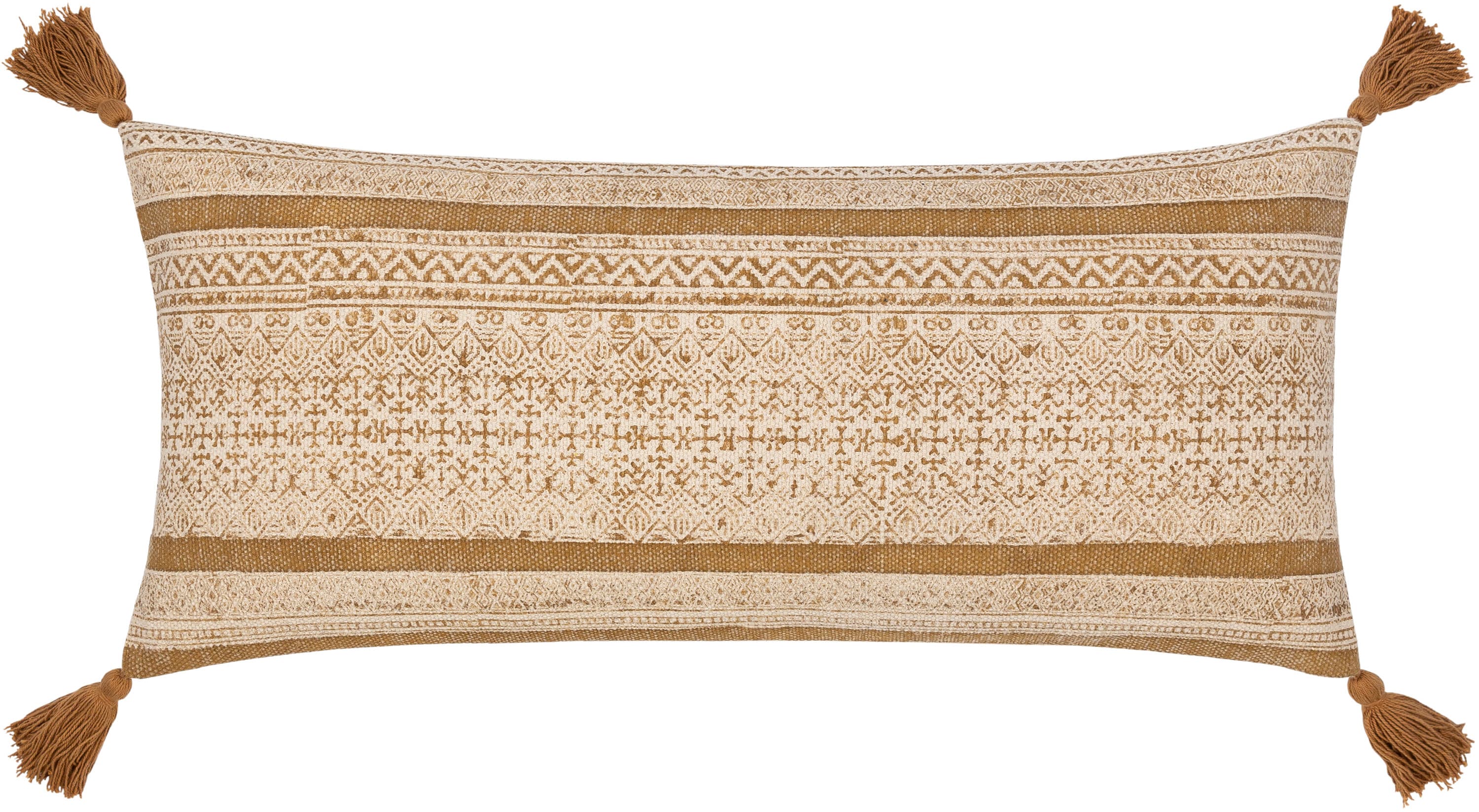 Surya JNY006-1432P Janya 14-in x 32-in Tan Oblong Indoor Decorative Pillow