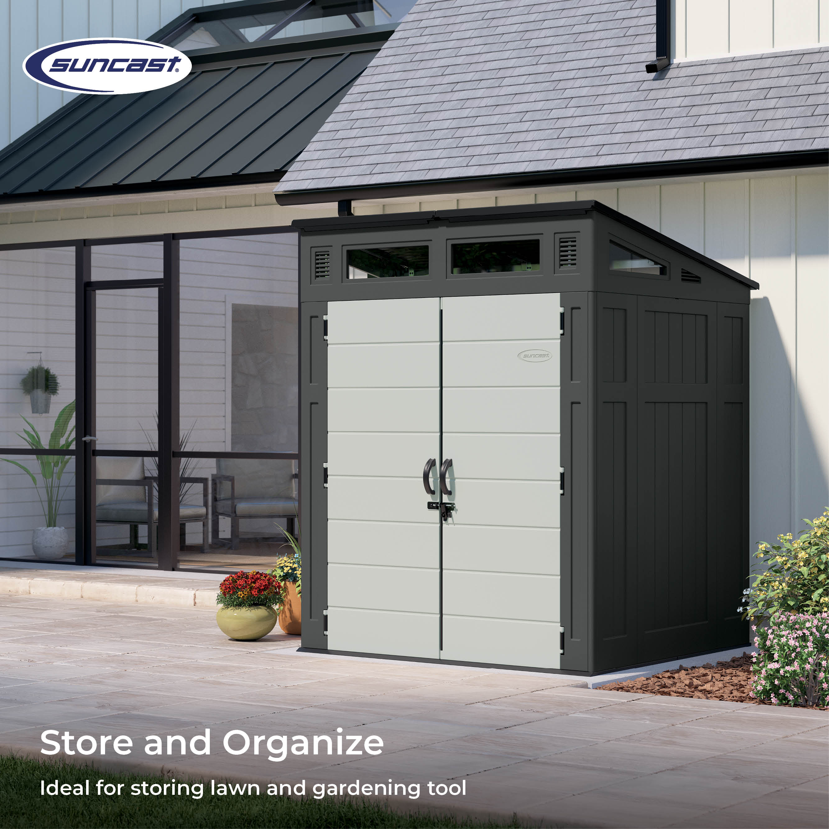 Suncast BMS6582D Vinyl-Resin-Storage-Buildings - View #8