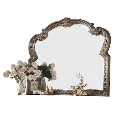 Arch Traditional Mirrors At Com, Tova Antique Silver Wall Mirror