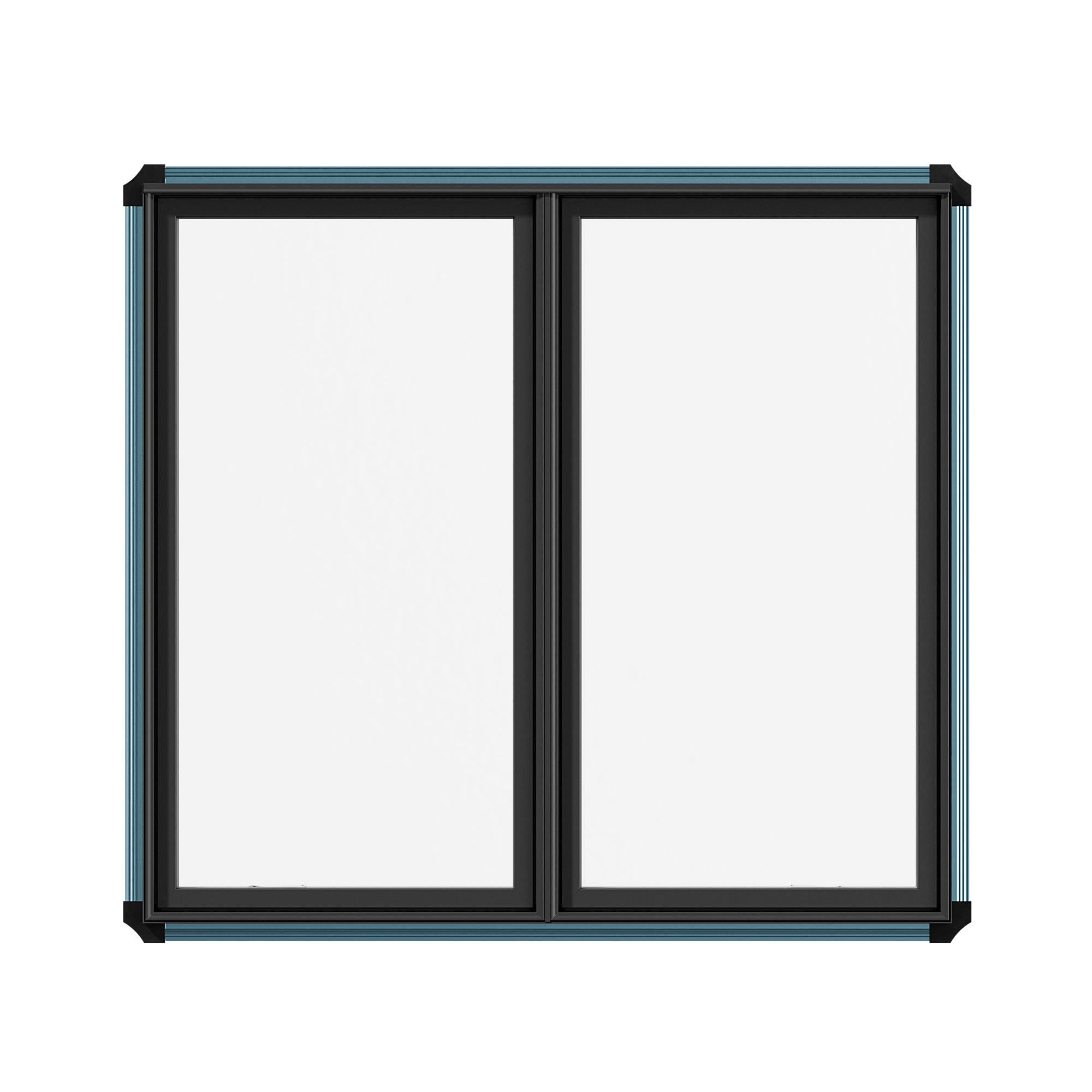 Pella 1000012699 Lifestyle 42-in x 41-in x Black Left/Right Handed Aluminum-clad Casement Window Annealed Glass