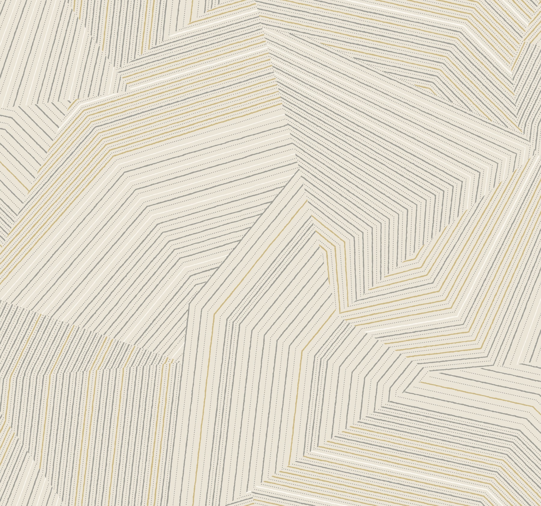 York Wallcoverings OI0612 New Origins 60.8-Sq. Feet Brown Non-woven Geometric Unpasted Wallpaper