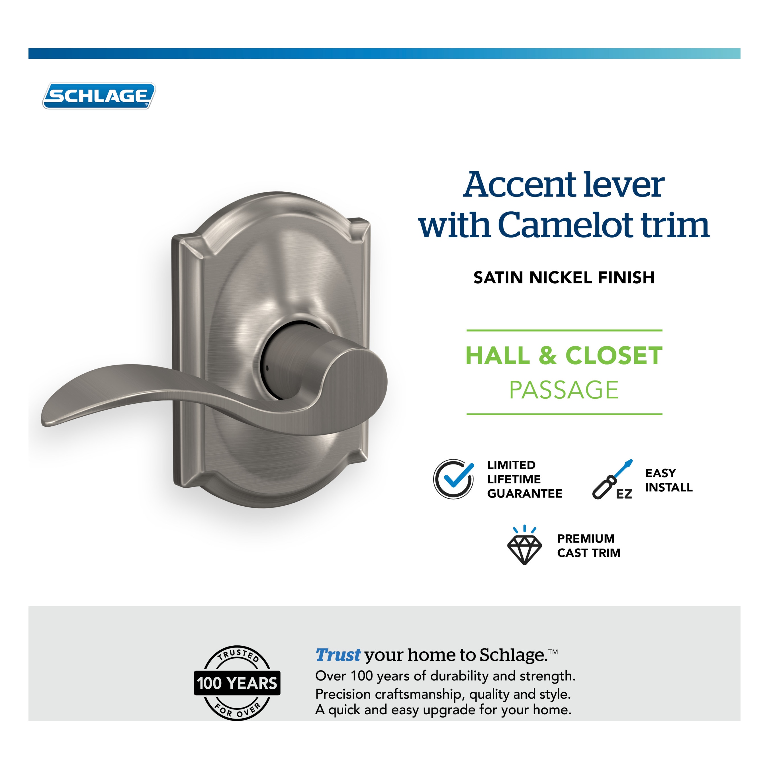 Schlage F10 V ACC 619 CAM Door-Handles - View #7