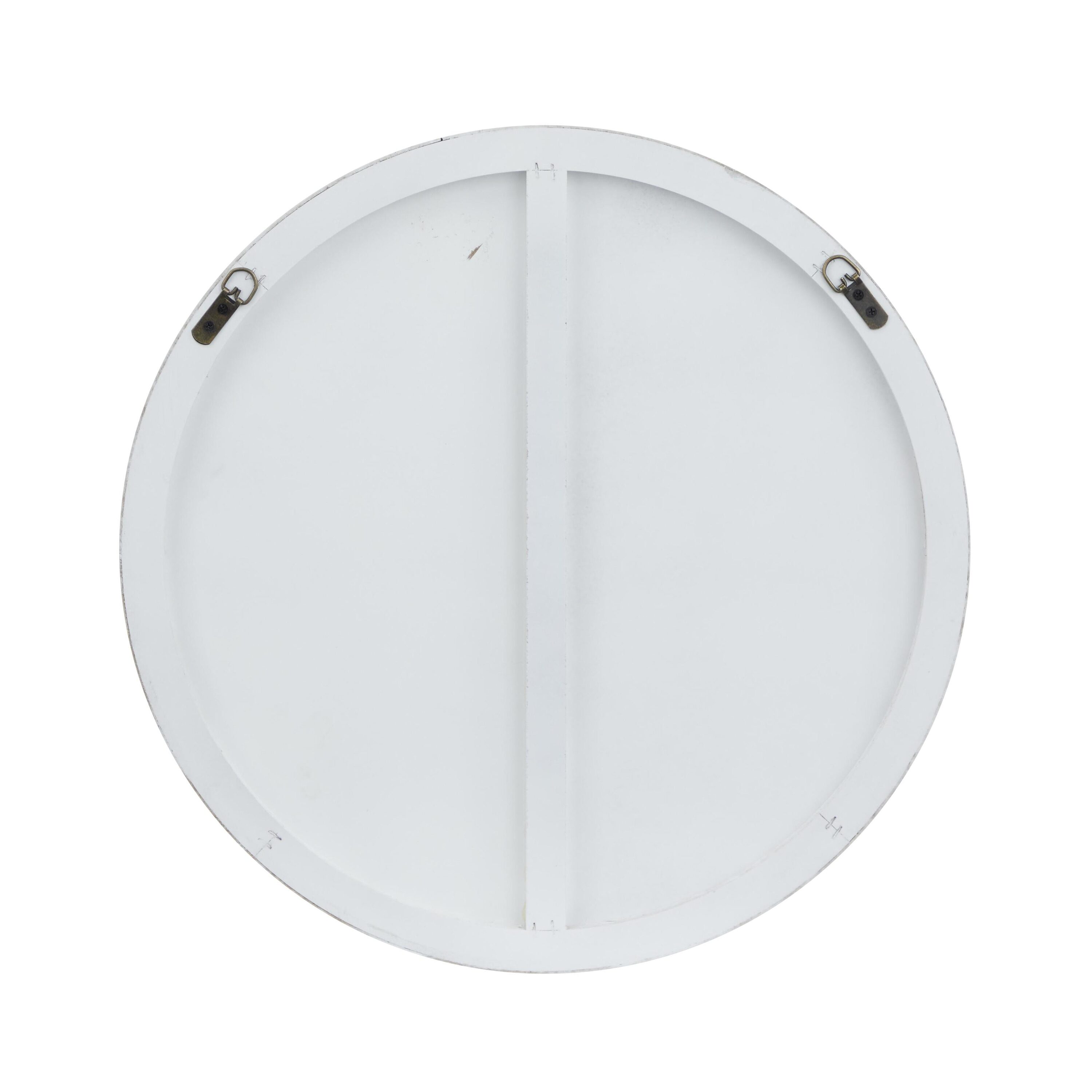 23.75'' Matte Gold Minimalist Round Frameless Wall Mirror
