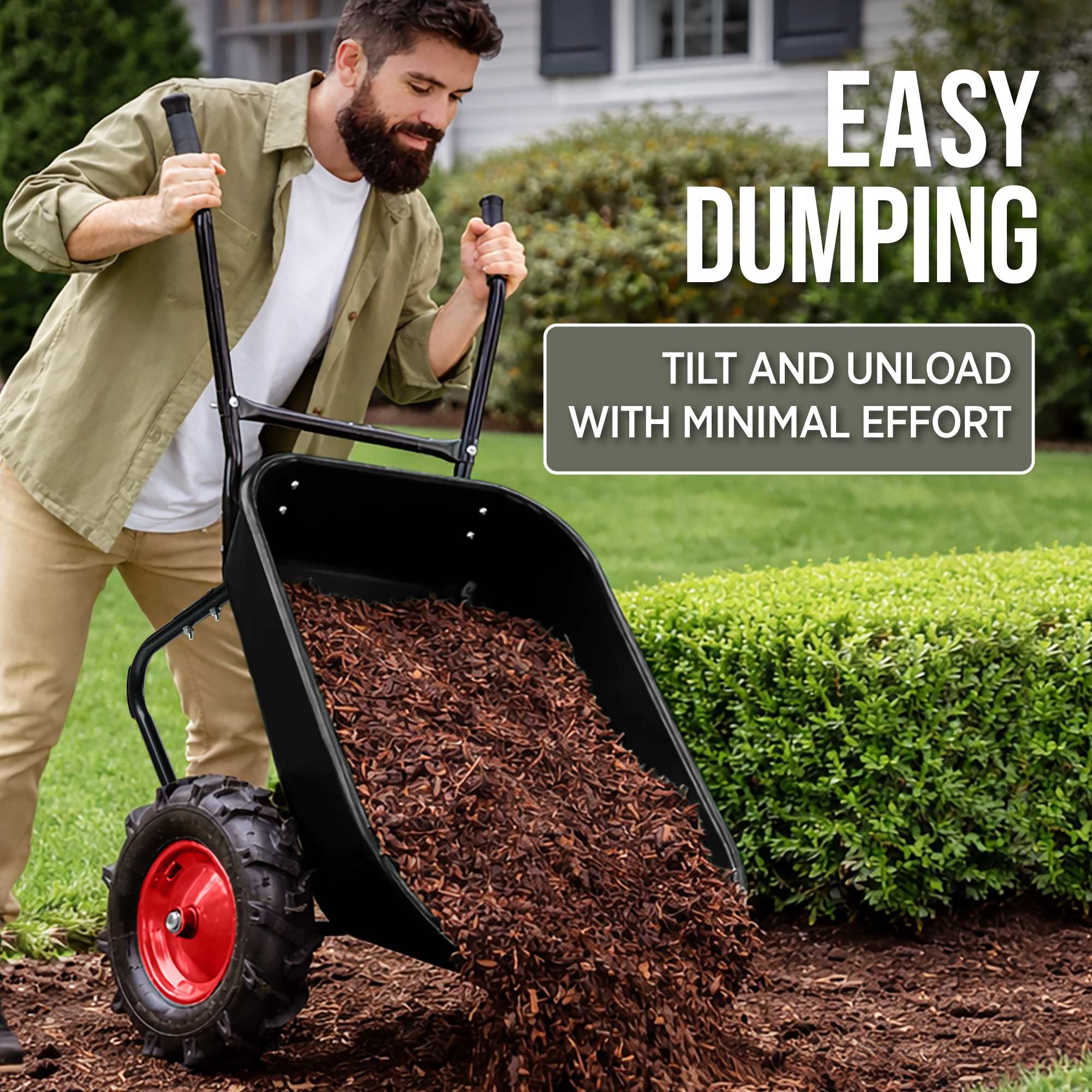 Best Choice Products SKY10572 wheelbarrow - View #8