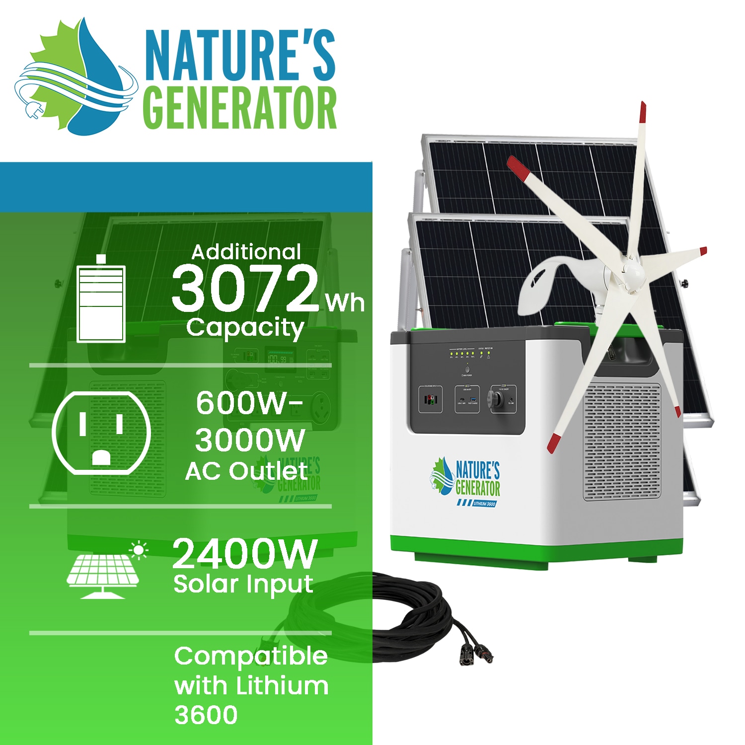 NATURE'S GENERATOR NGL36PTW Solar-Generators - View #11
