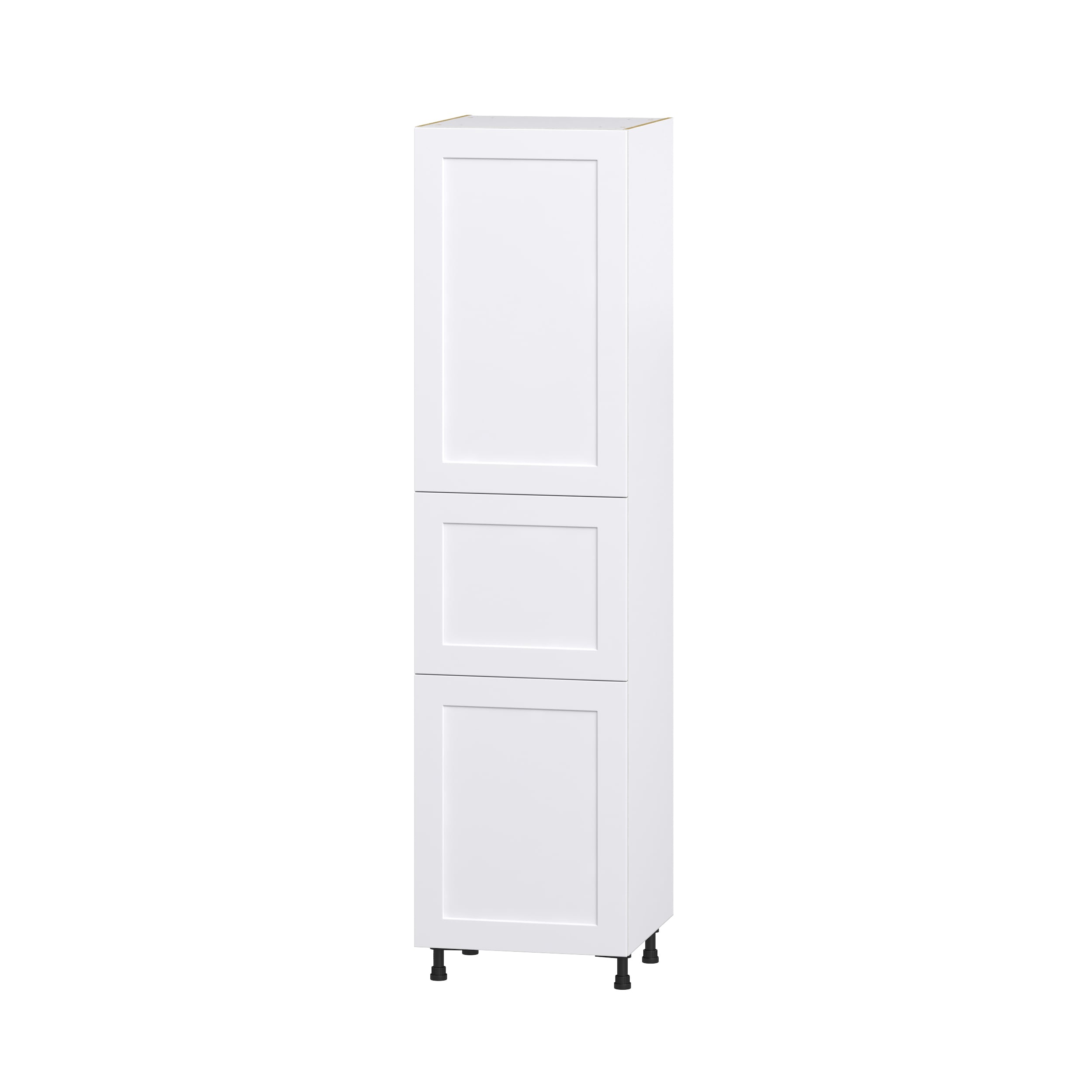 Hugo&Borg DST242494.5(L/R)-JO Jolie 24-in W x 94.5-in H x 24-in D Warm White Pantry Fully assembled Cabinet (Recessed Panel Shaker)