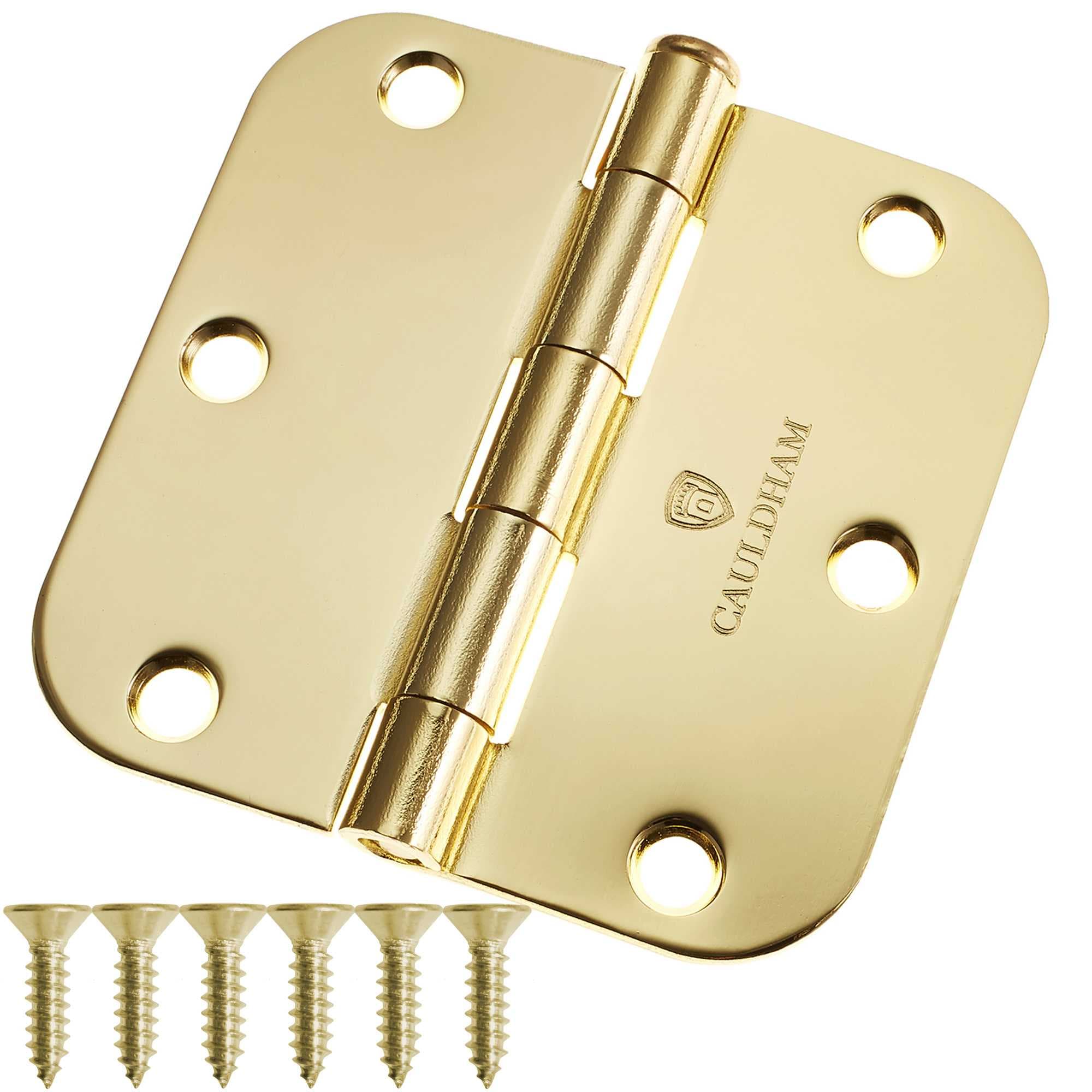 Cauldham 12-Count 3-1/2-in Interior Door Hinges - Brass #3558-BRS-12