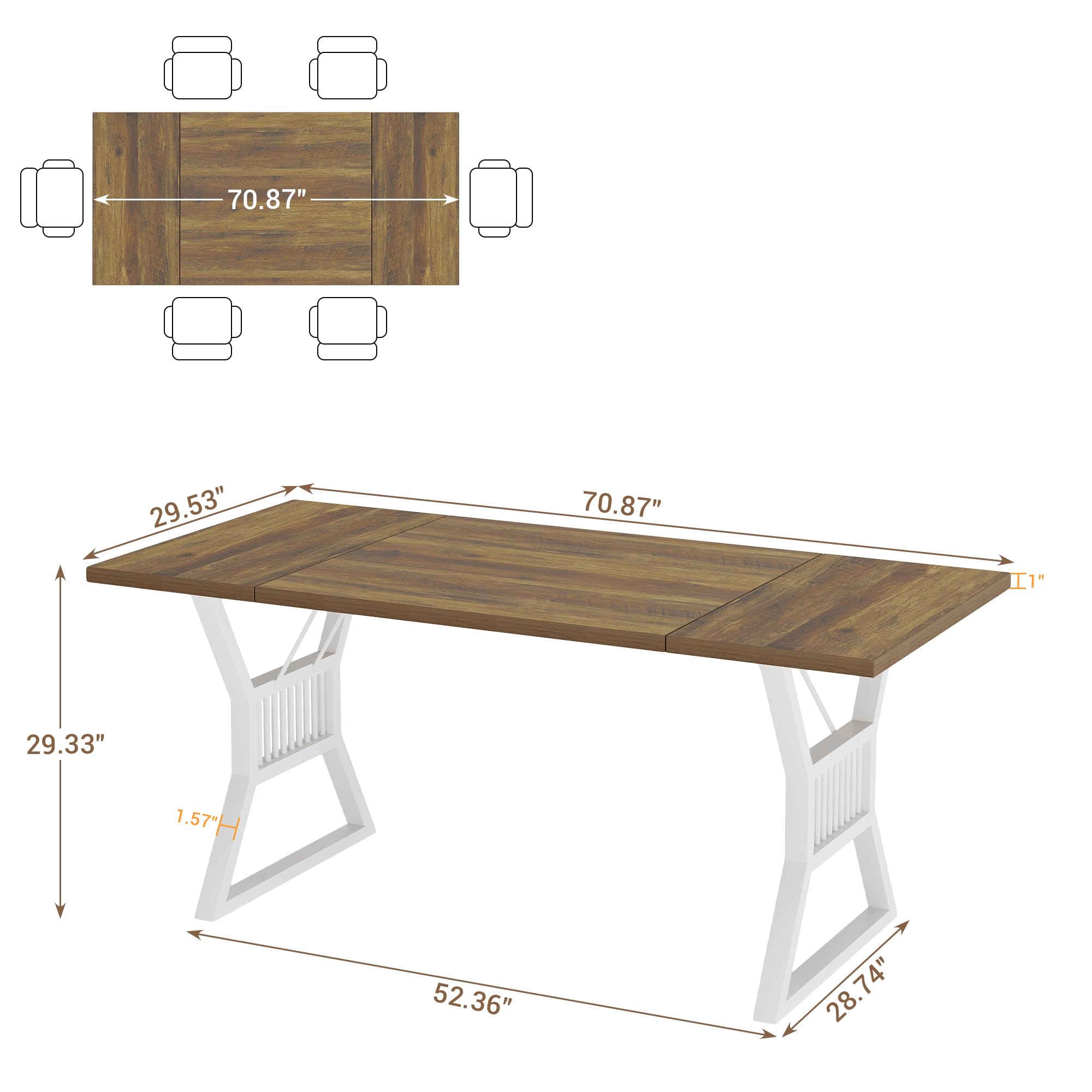 GarveeLife LROY-PHO-335NFJCN Dining-Tables - View #2