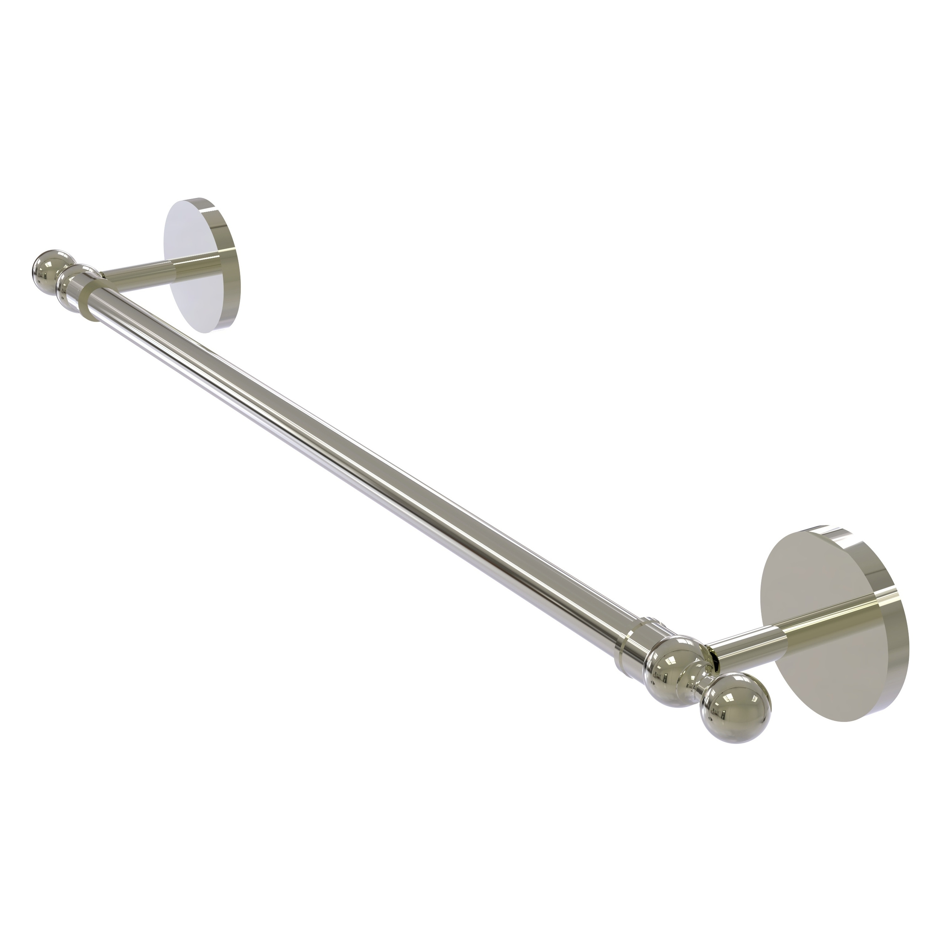 Allied Brass 1041/18-PNI Skyline 18-in Polished Nickel Wall mount Single Towel Bar