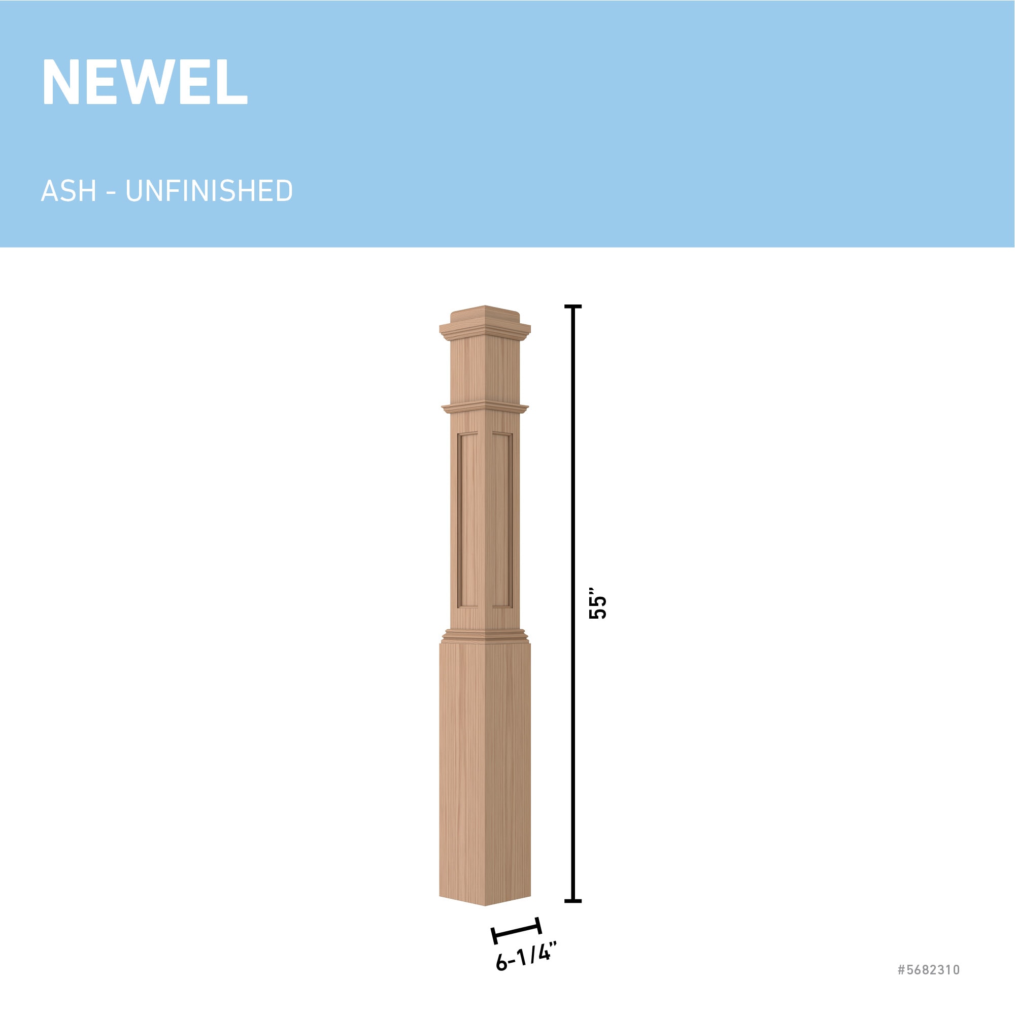 L.J. Smith Stair Systems LJRC-4091-A Interior-Stairpart-Newel-Posts - View #2